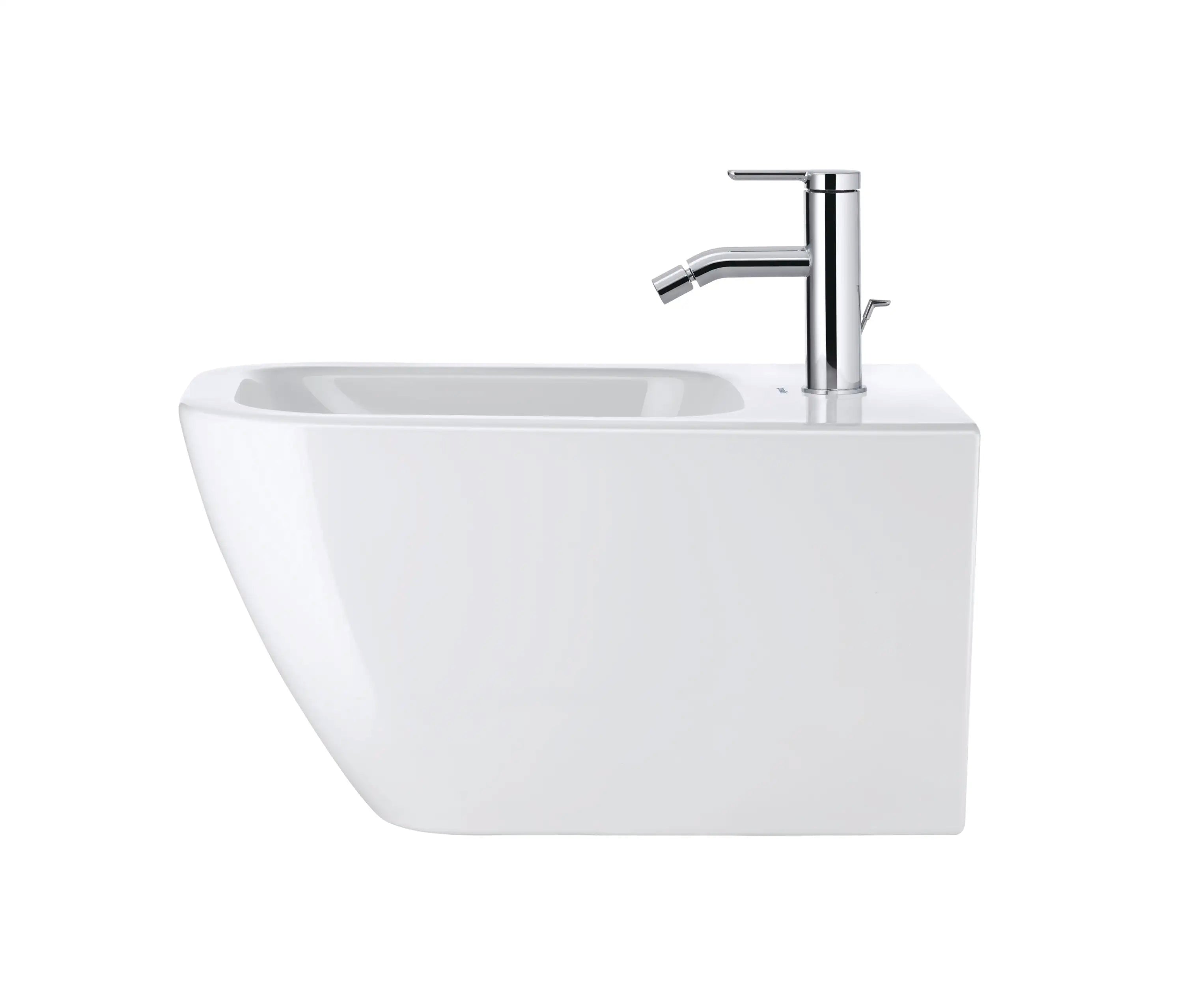 Duravit Happy D.2 Single Hole Horizontal Spray Wall Mount Bidet