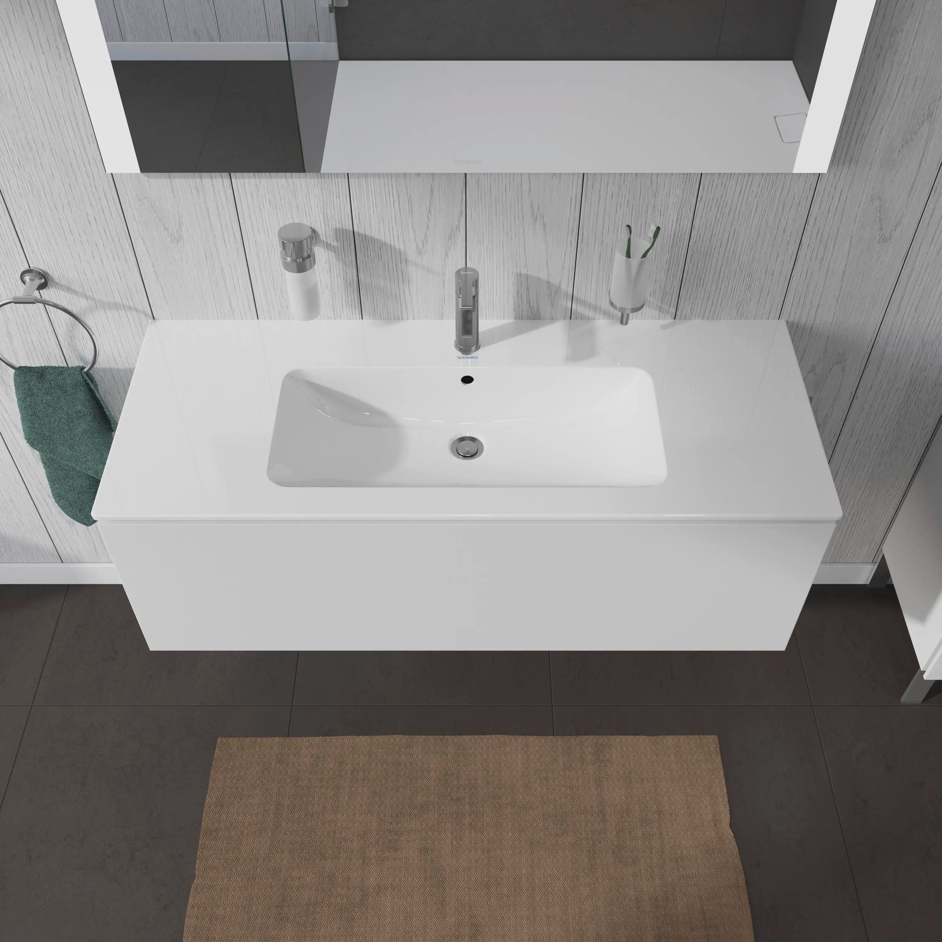Duravit L-Cube 48'' Wall Mount One Drawer Single Vanity Cabinet, Sink Sold Separately