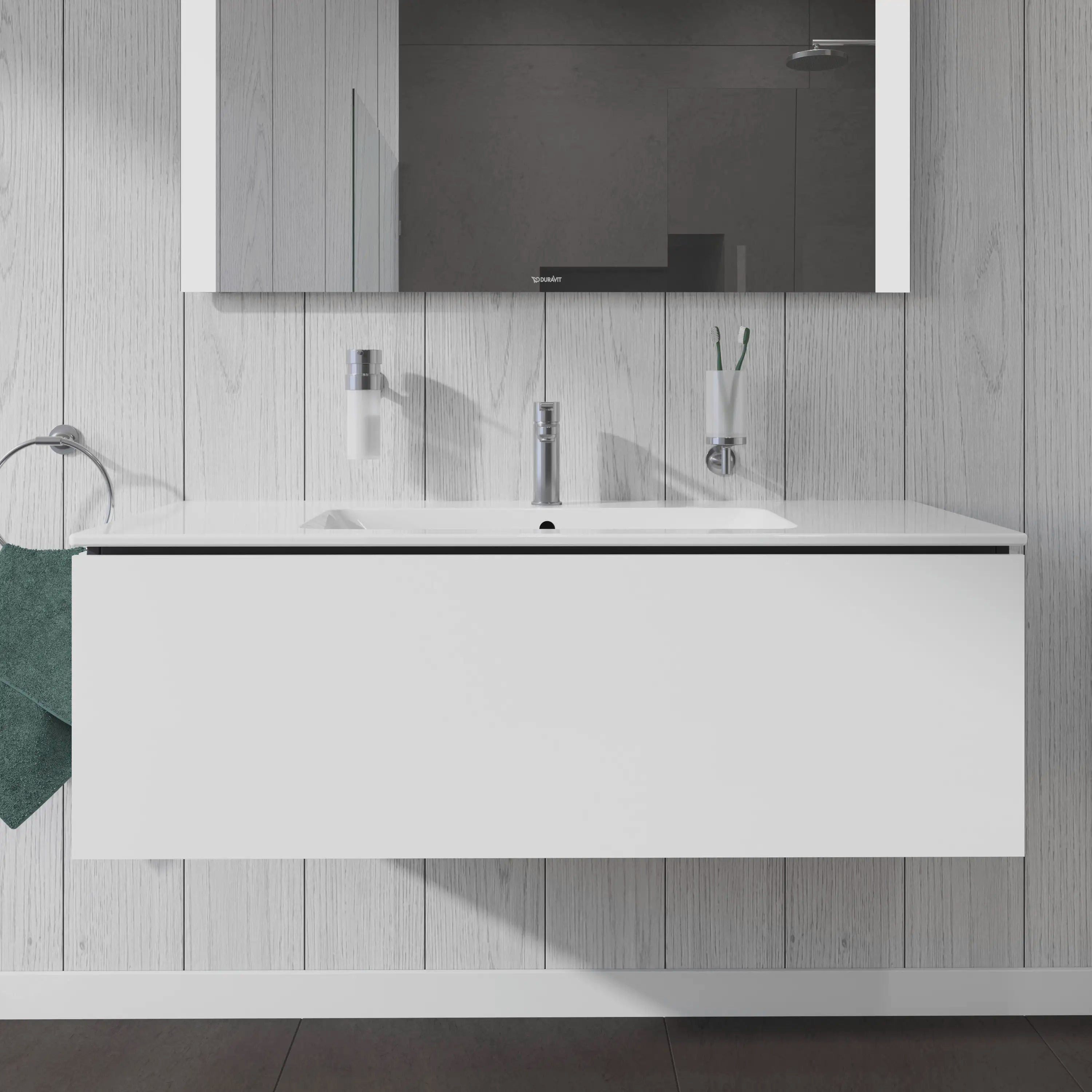 Duravit L-Cube 48'' Wall Mount One Drawer Single Vanity Cabinet, Sink Sold Separately