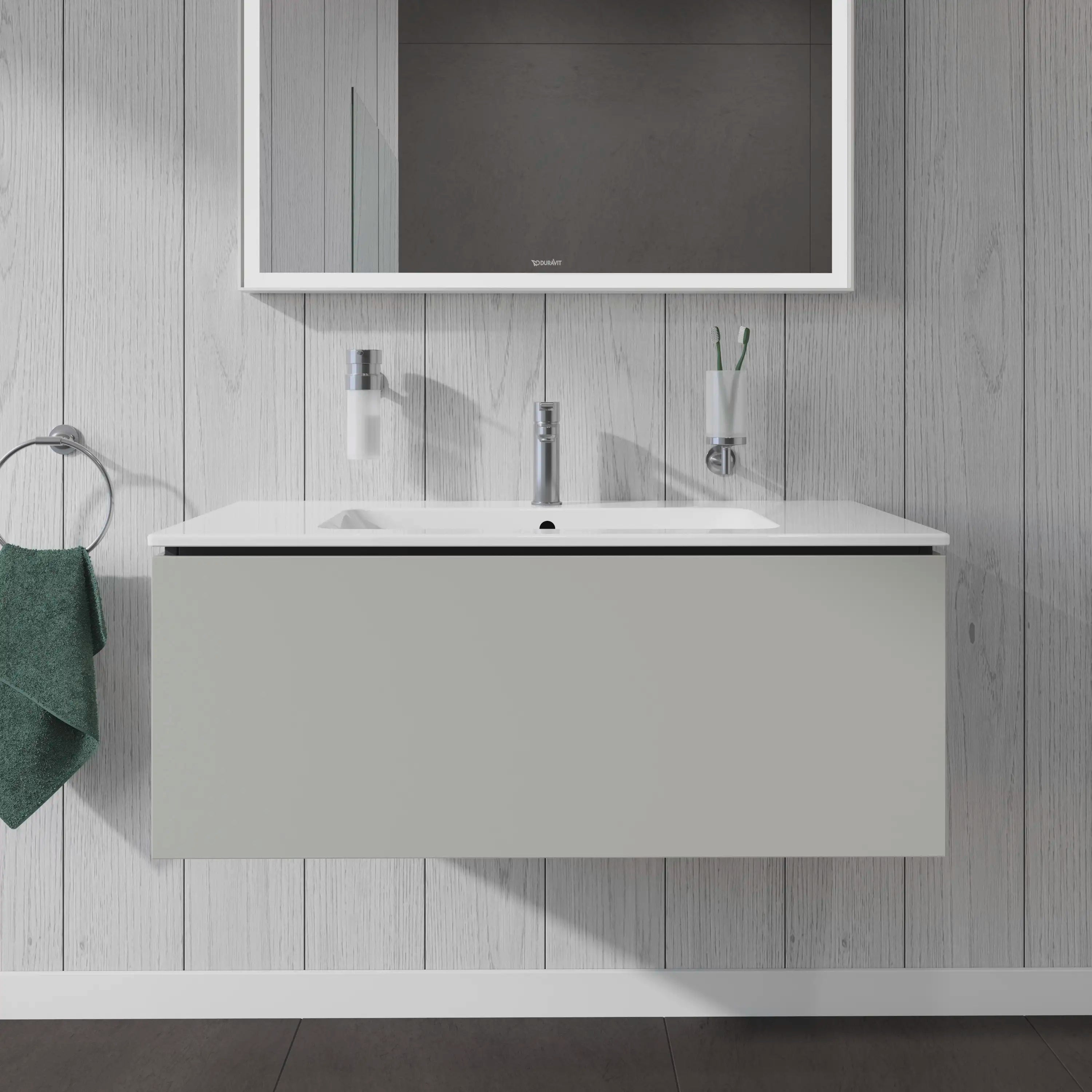 Duravit L-Cube 40 1/8'' Wall Mount One Drawer Single Vanity Cabinet, Sink Sold Separately