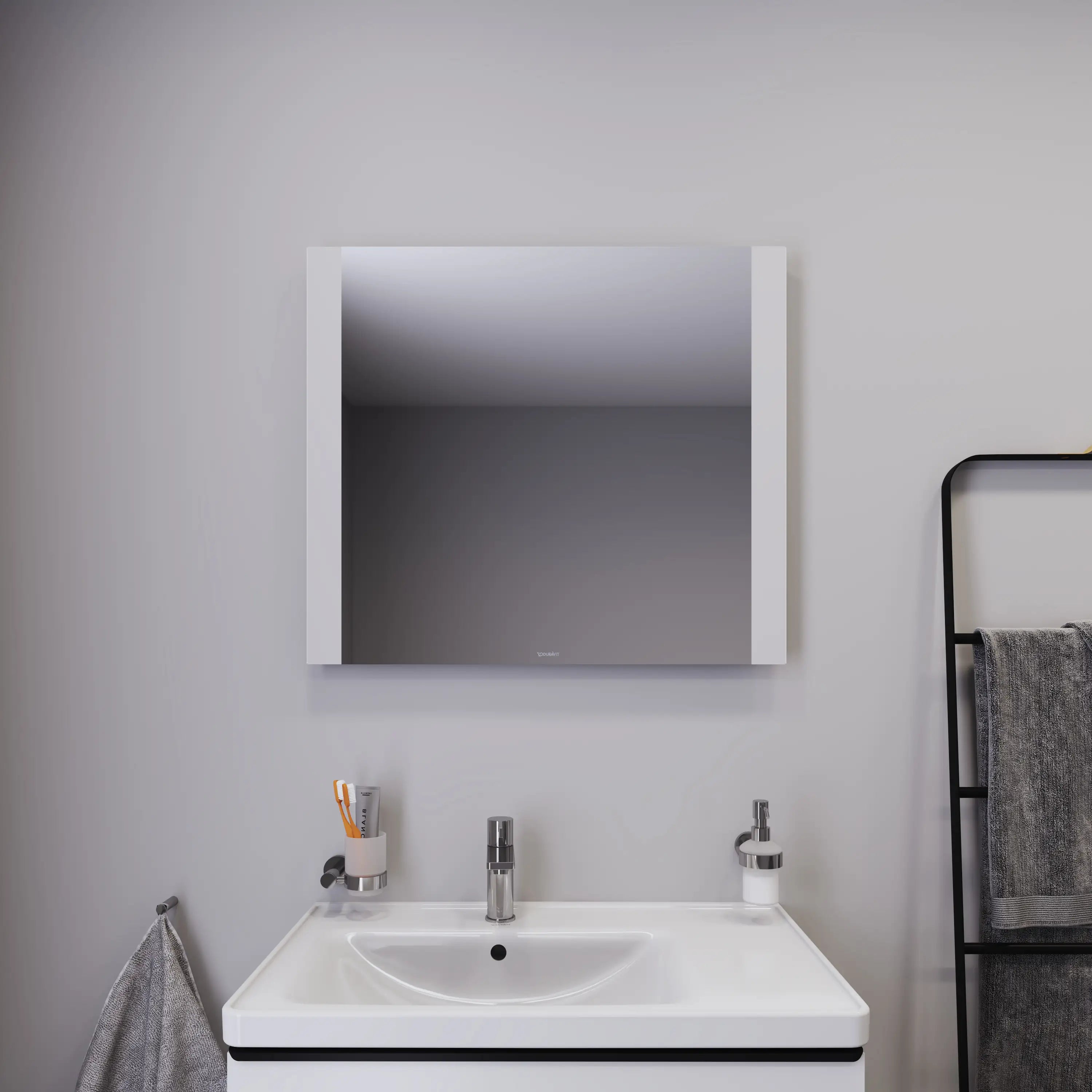 Duravit Light and Mirror Switch Control LED Mirror in Aluminum, 4000K