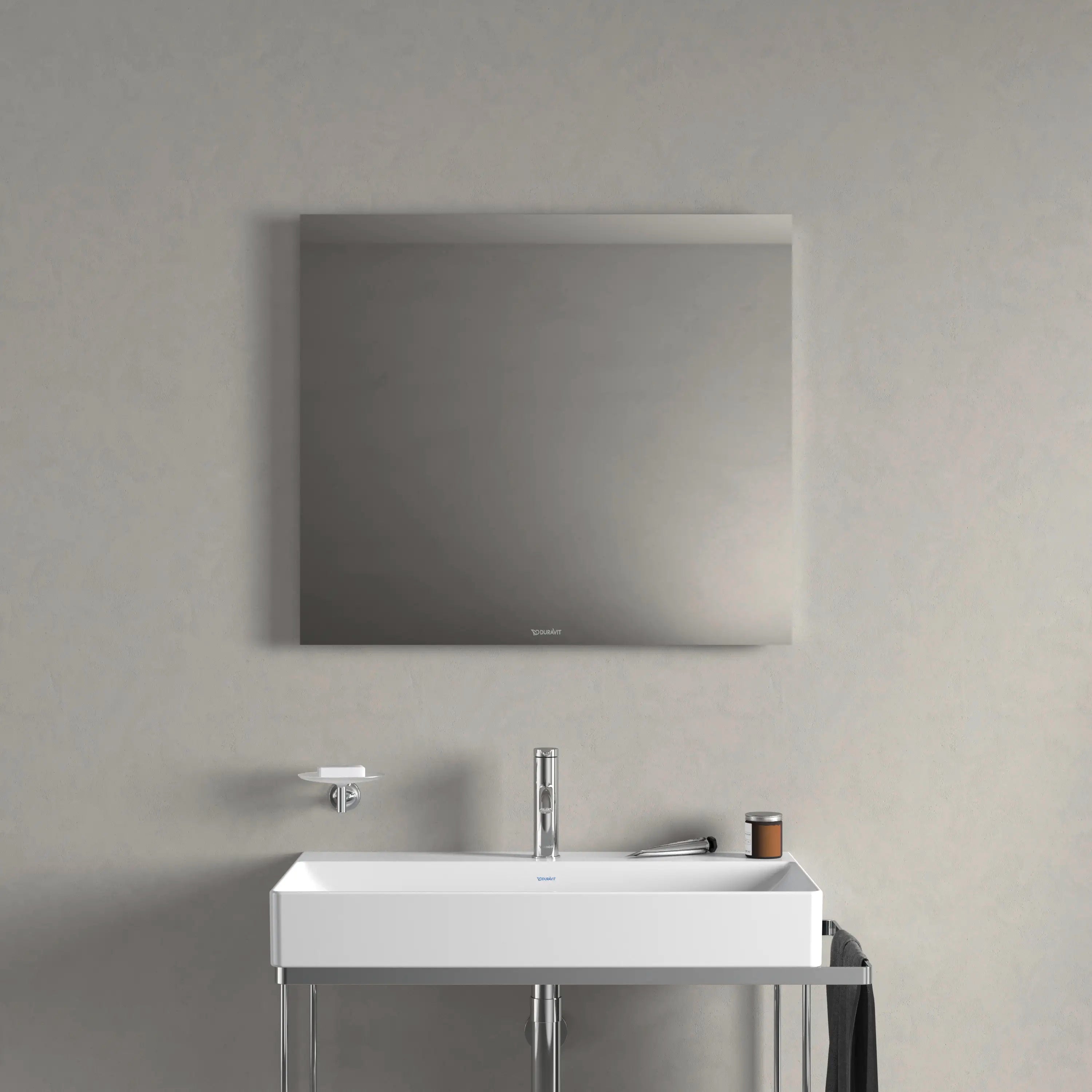 Duravit Light and Mirror Switch Control LED Mirror in Aluminum, 4000K