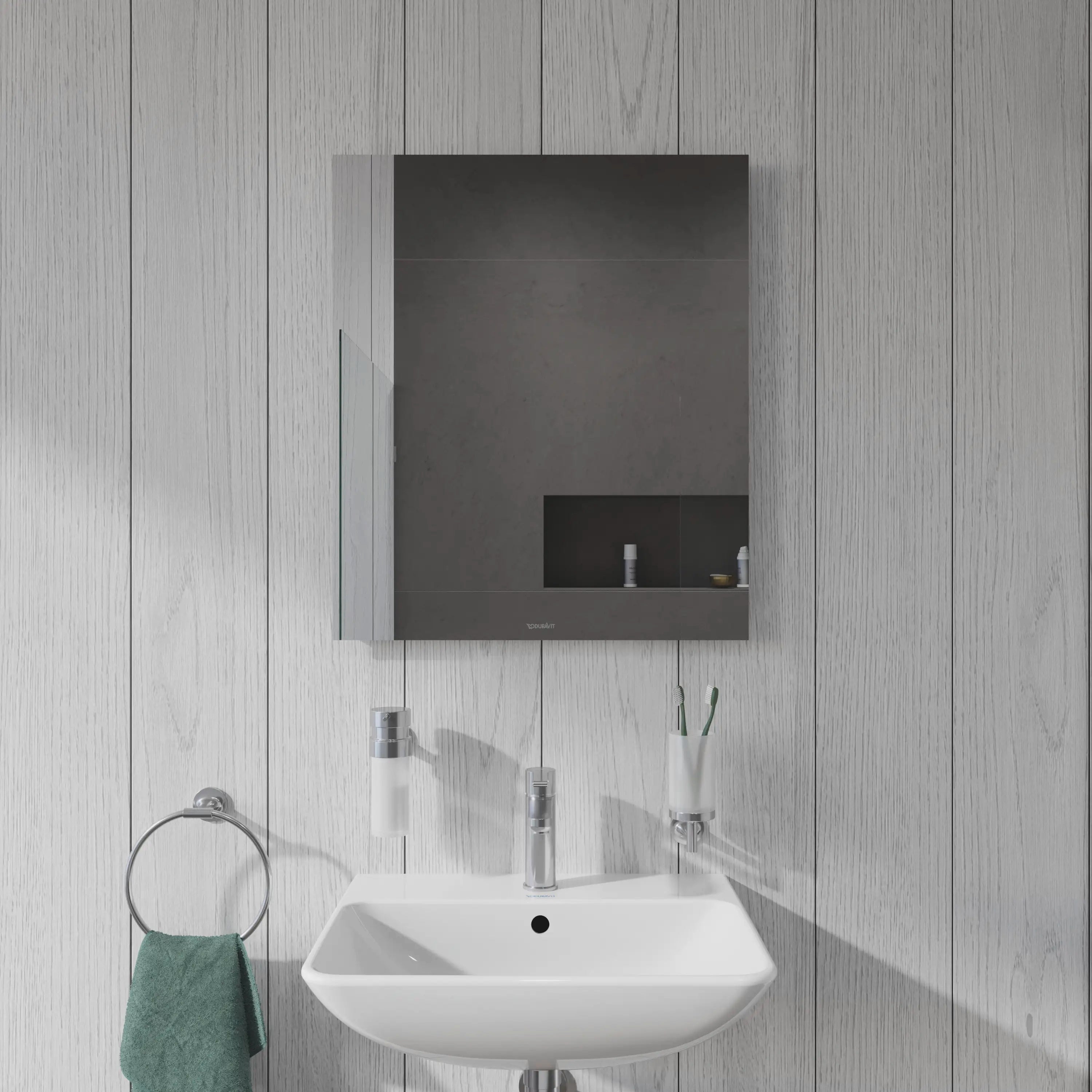 Duravit Light and Mirror Switch Control LED Mirror in Aluminum, 4000K