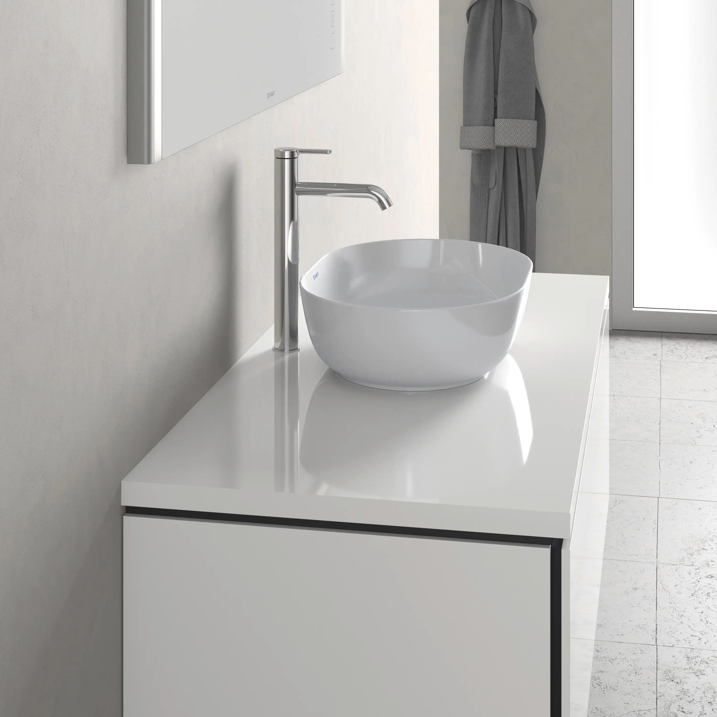 Duravit Luv 19 1/4'' Oval Vessel Sink in White