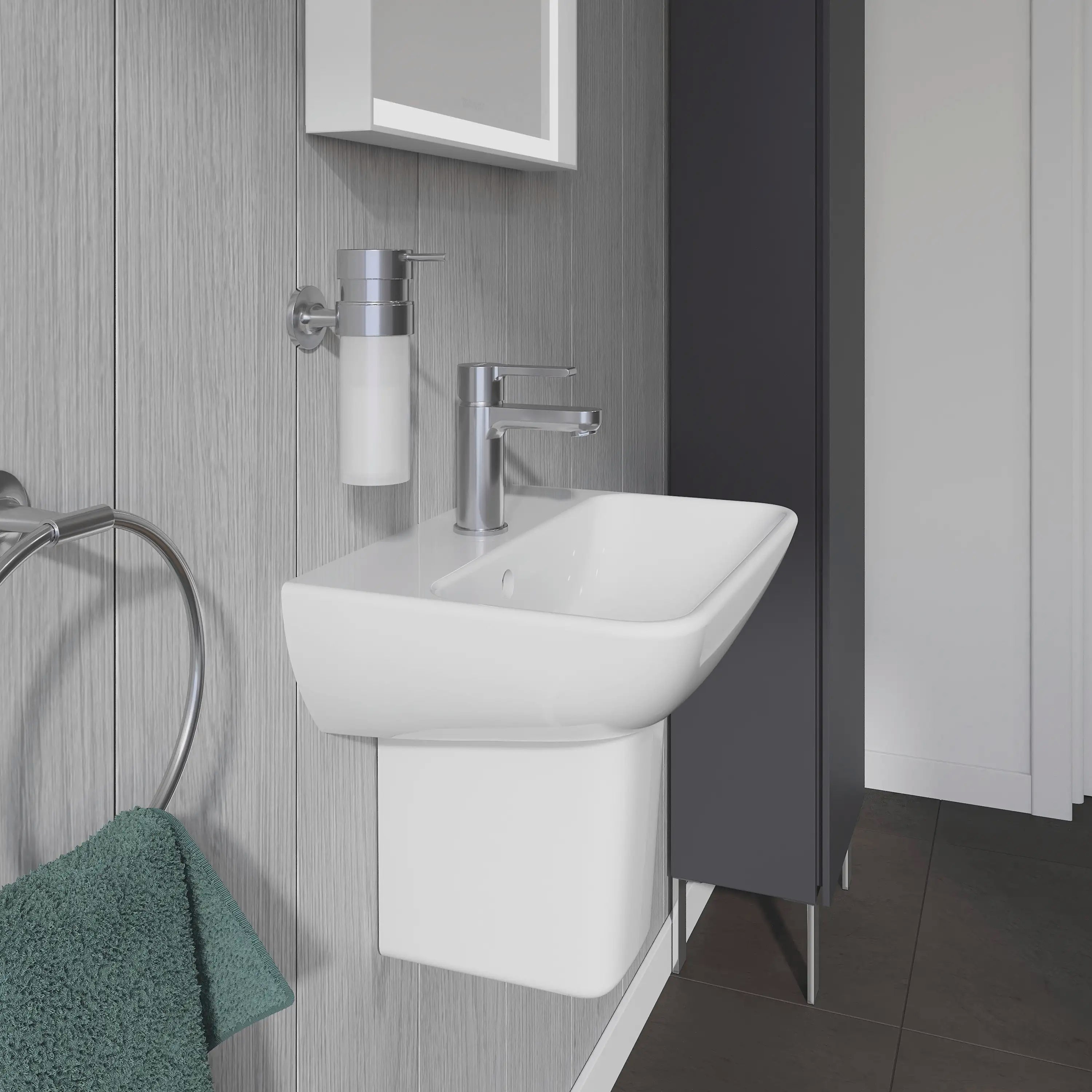 Duravit ME by Starck Sink Shroud in White