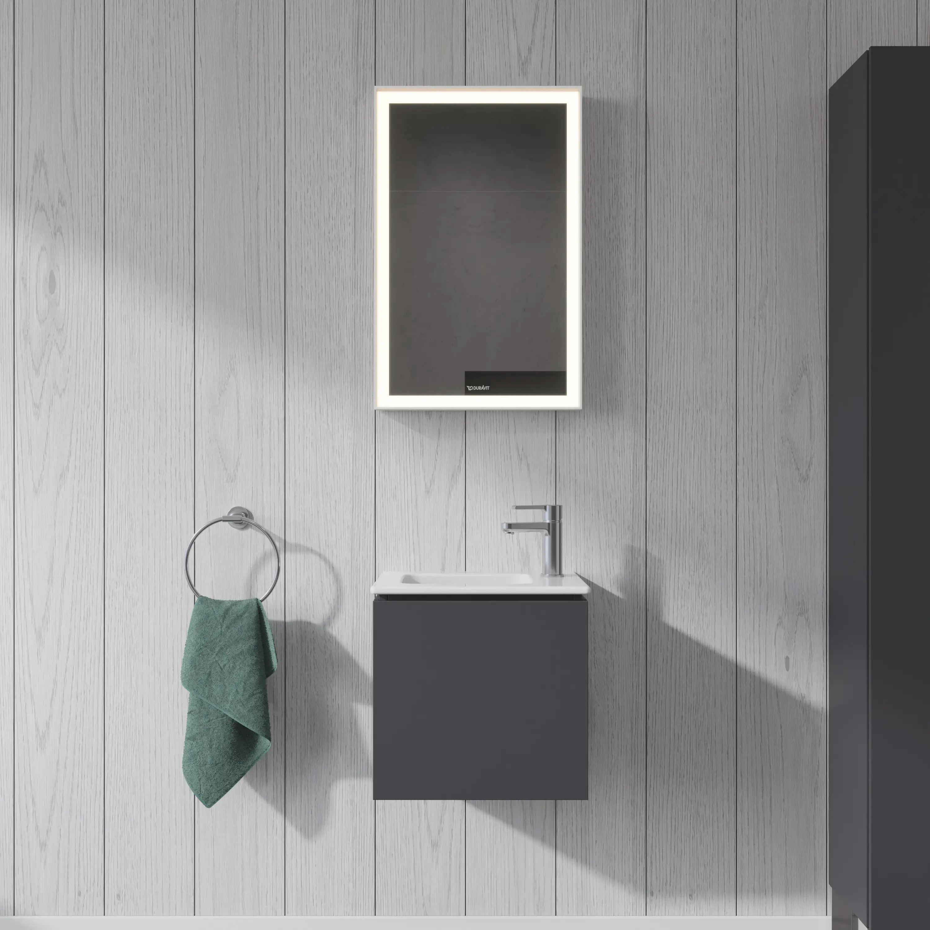 Duravit ME by Starck 16 7/8'' Rectangular Wall Mounted Sink with Single Faucet Hole and with Overflow