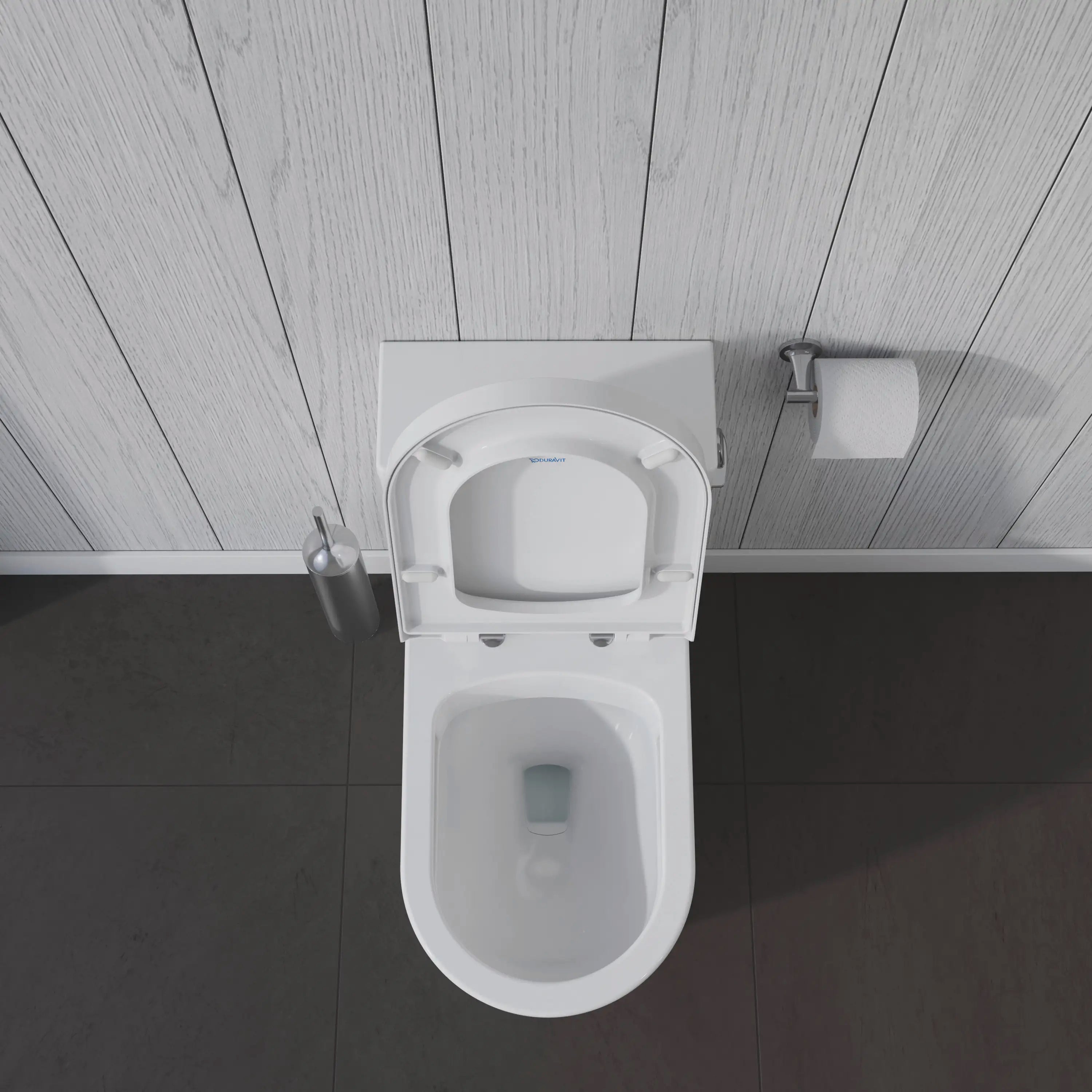 Duravit ME by Starck 1.28 GPF Single Flush Rimless Elongated ADA Compliant One Piece Toilet in White, Right Lever Flush - Seat Sold Separately