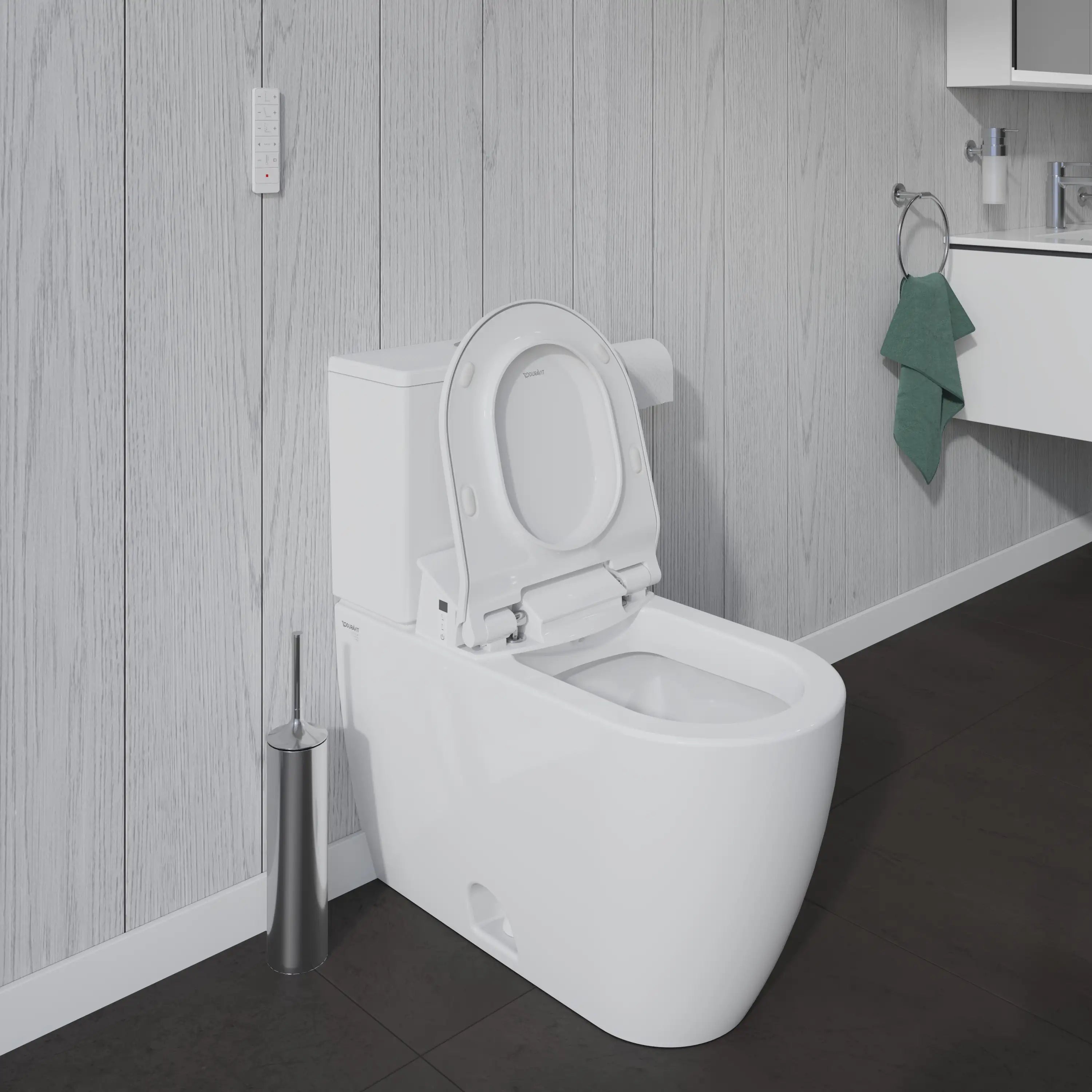 Duravit ME by Starck 1.28 GPF Single Flush Elongated Toilet Bowl in White