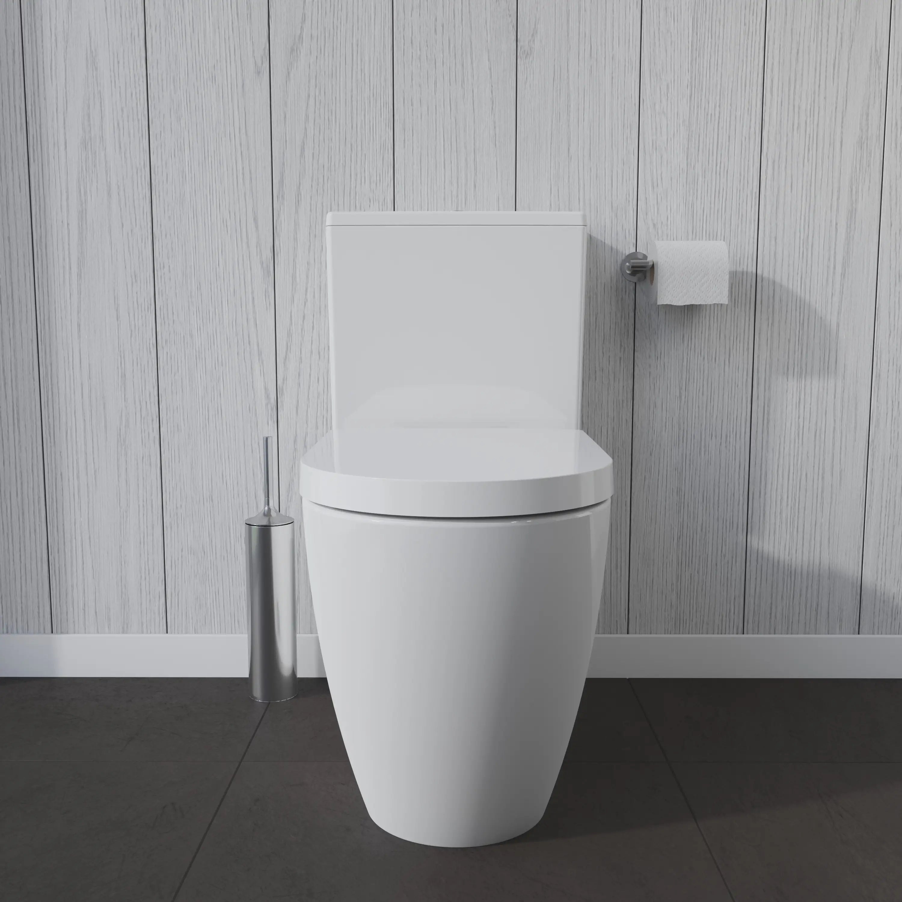 Duravit ME by Starck 1.32/0.92 GPF Dual Flush Elongated Toilet Bowl in White