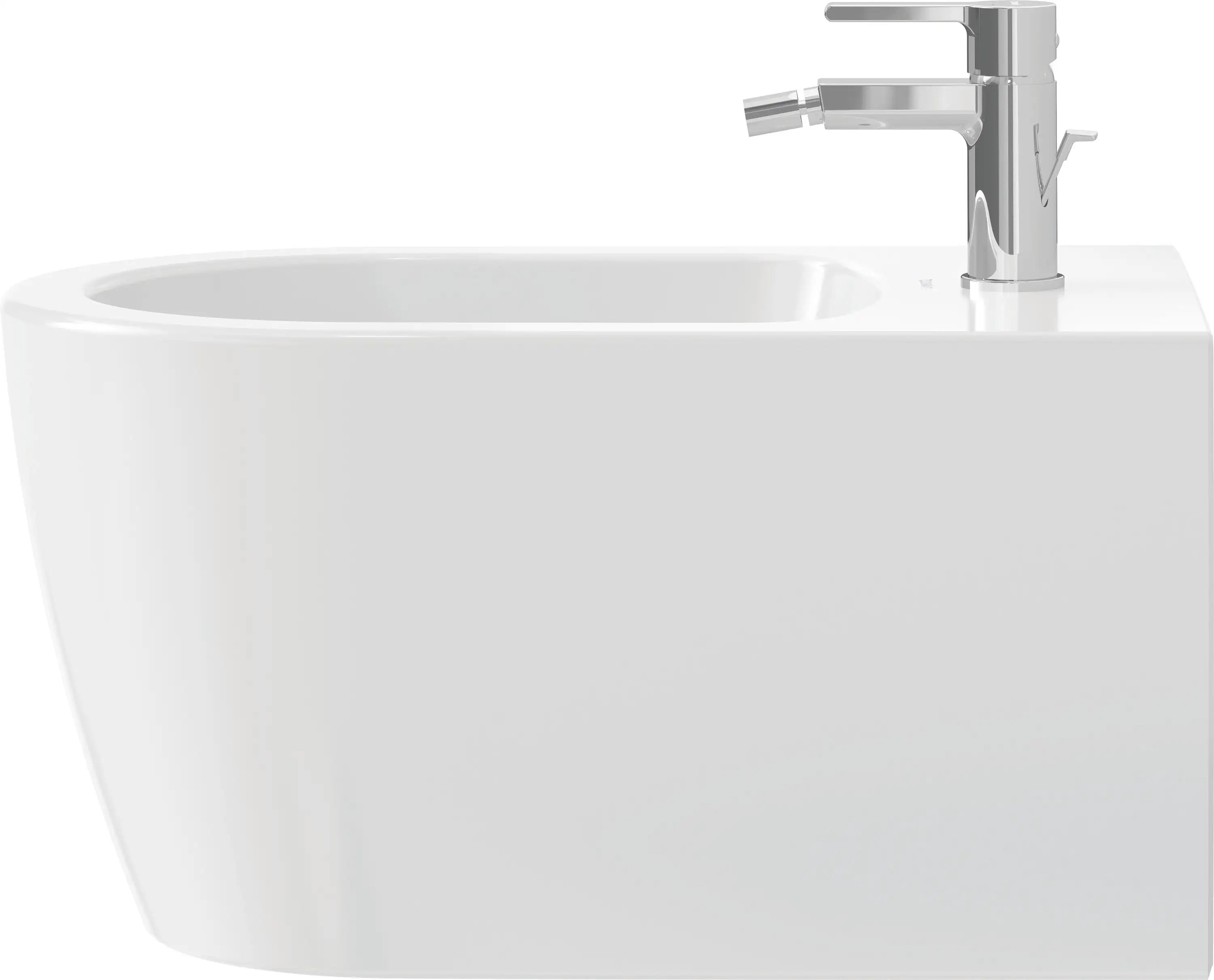 Duravit ME by Starck Single Hole Horizontal Spray Wall Mount Bidet in White