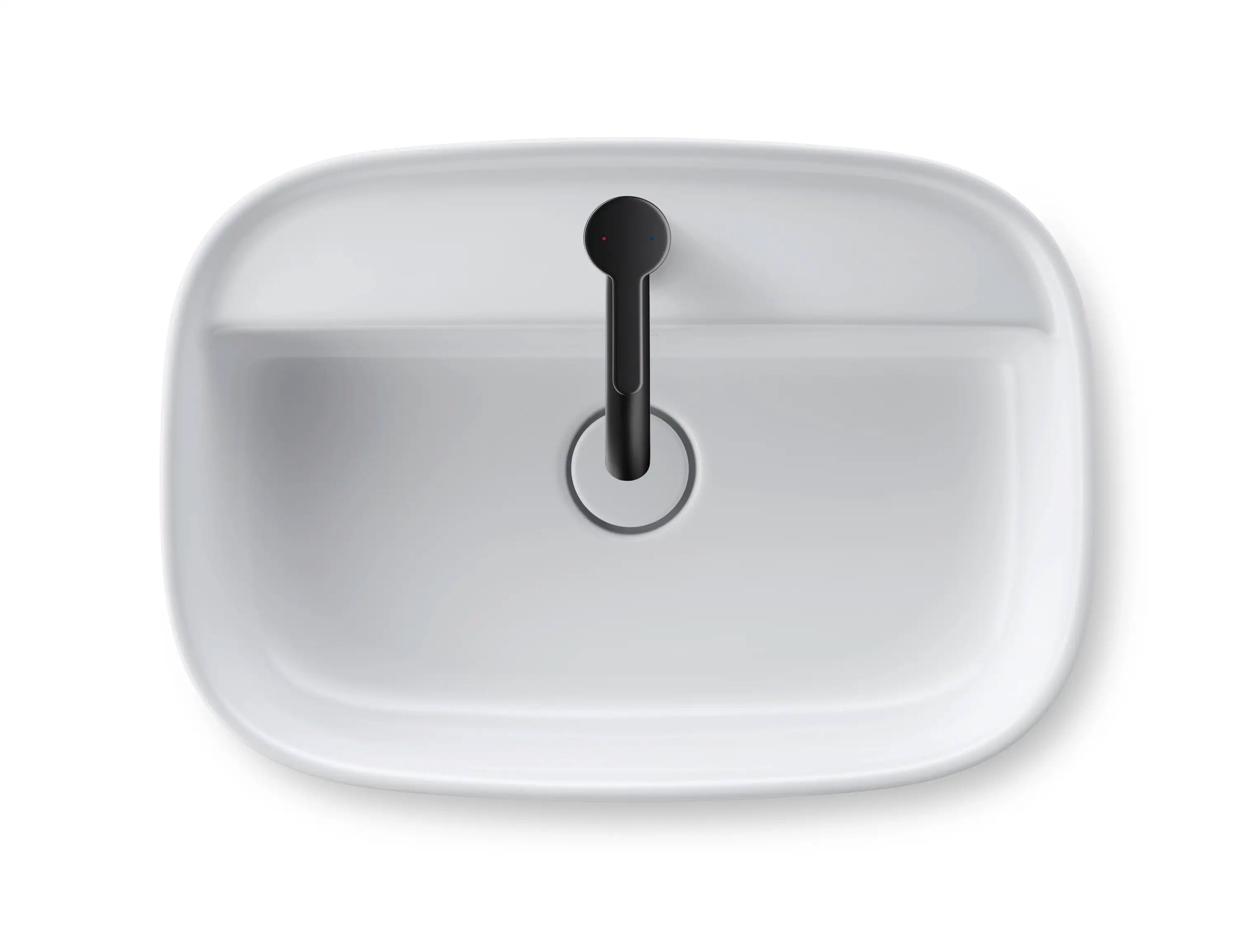 Duravit Zencha 21 5/8'' Rectangular Vessel Sink with Single Faucet Hole and