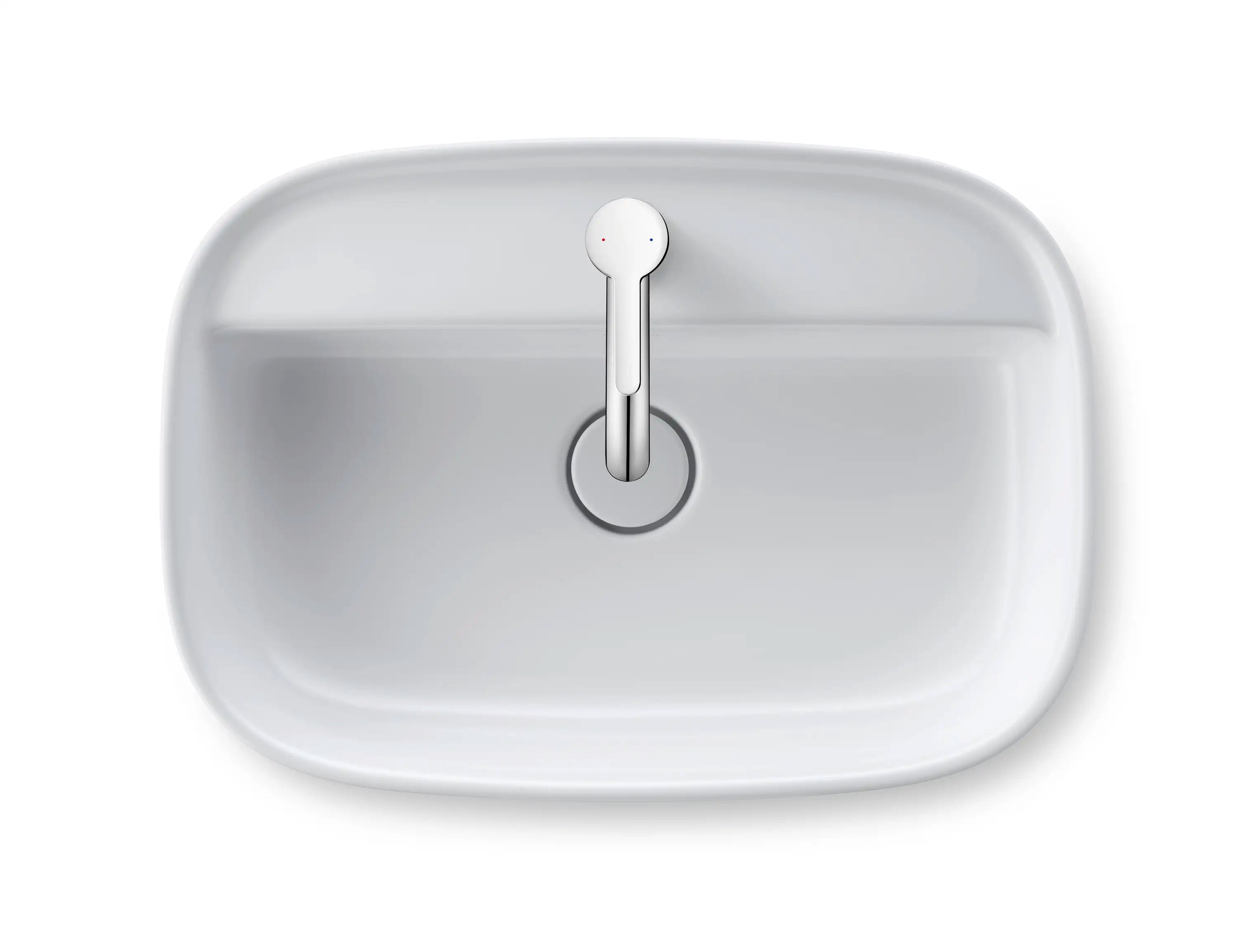 Duravit Zencha 21 5/8'' Rectangular Vessel Sink with Single Faucet Hole and