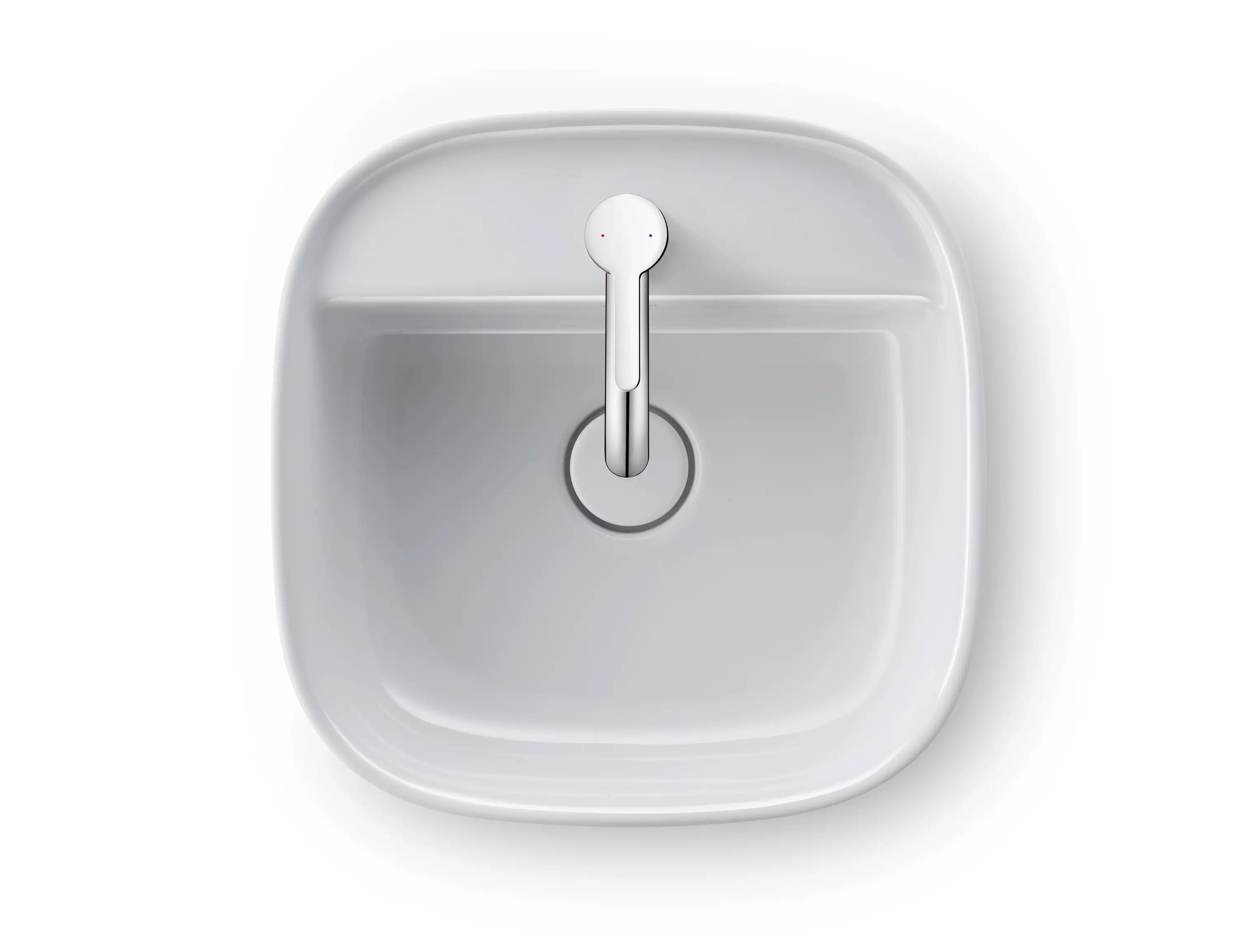 Duravit Zencha 16 1/2'' Rectangular Vessel Sink with Single Faucet Hole and
