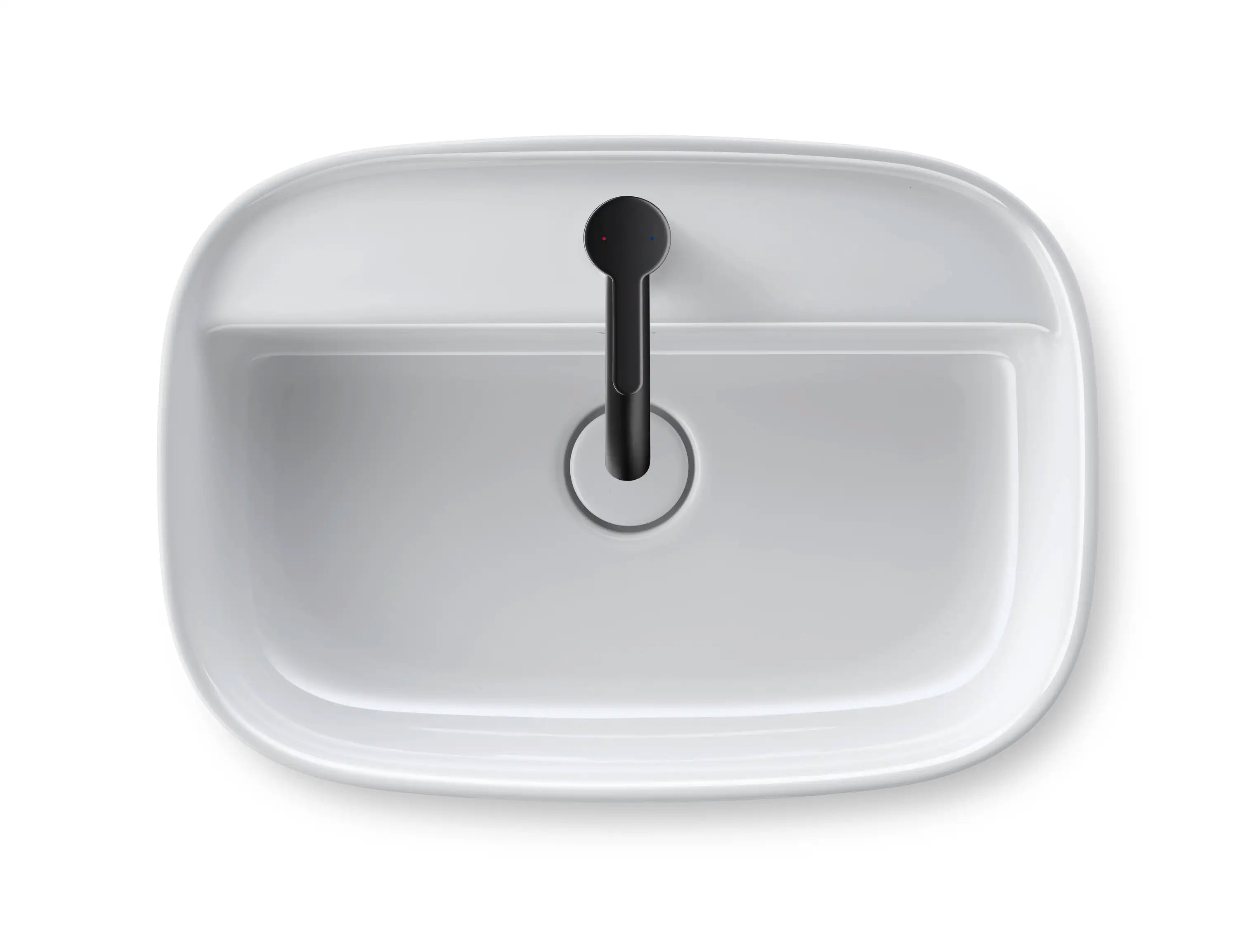 Duravit Zencha 21 5/8'' Rectangular Vessel Sink with Single Faucet Hole and