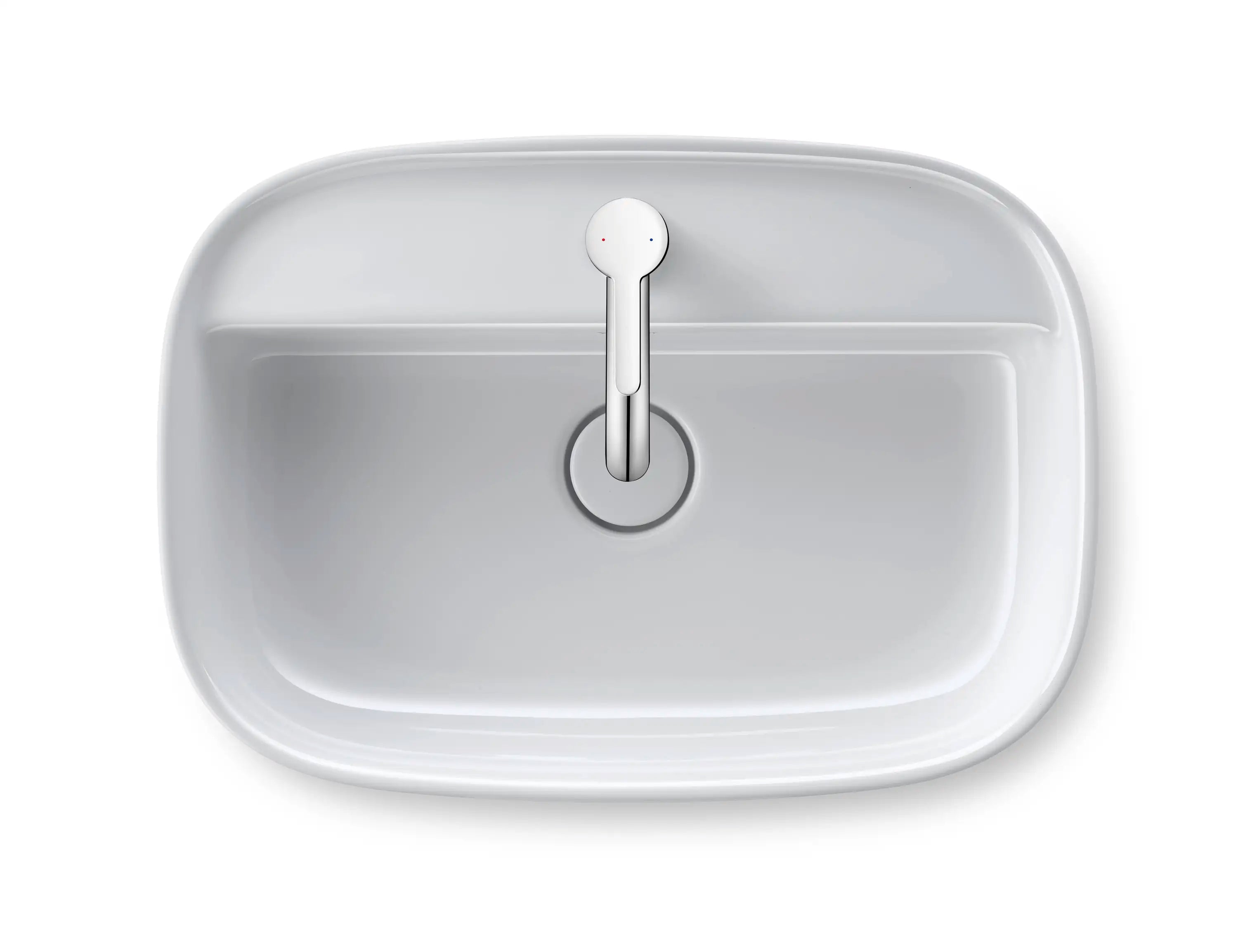 Duravit Zencha 21 5/8'' Rectangular Vessel Sink with Single Faucet Hole and
