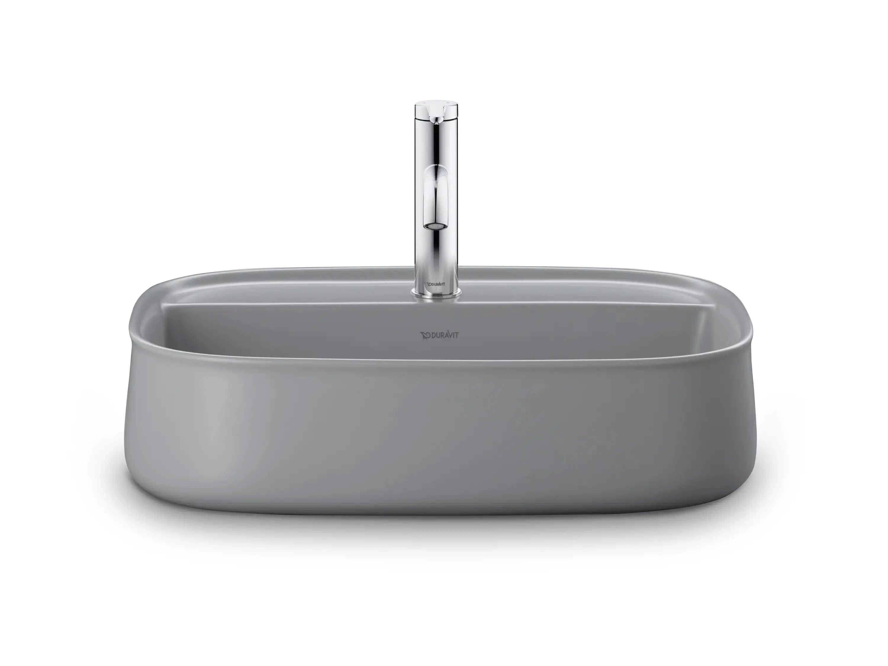 Duravit Zencha 21 5/8'' Rectangular Vessel Sink with Single Faucet Hole and