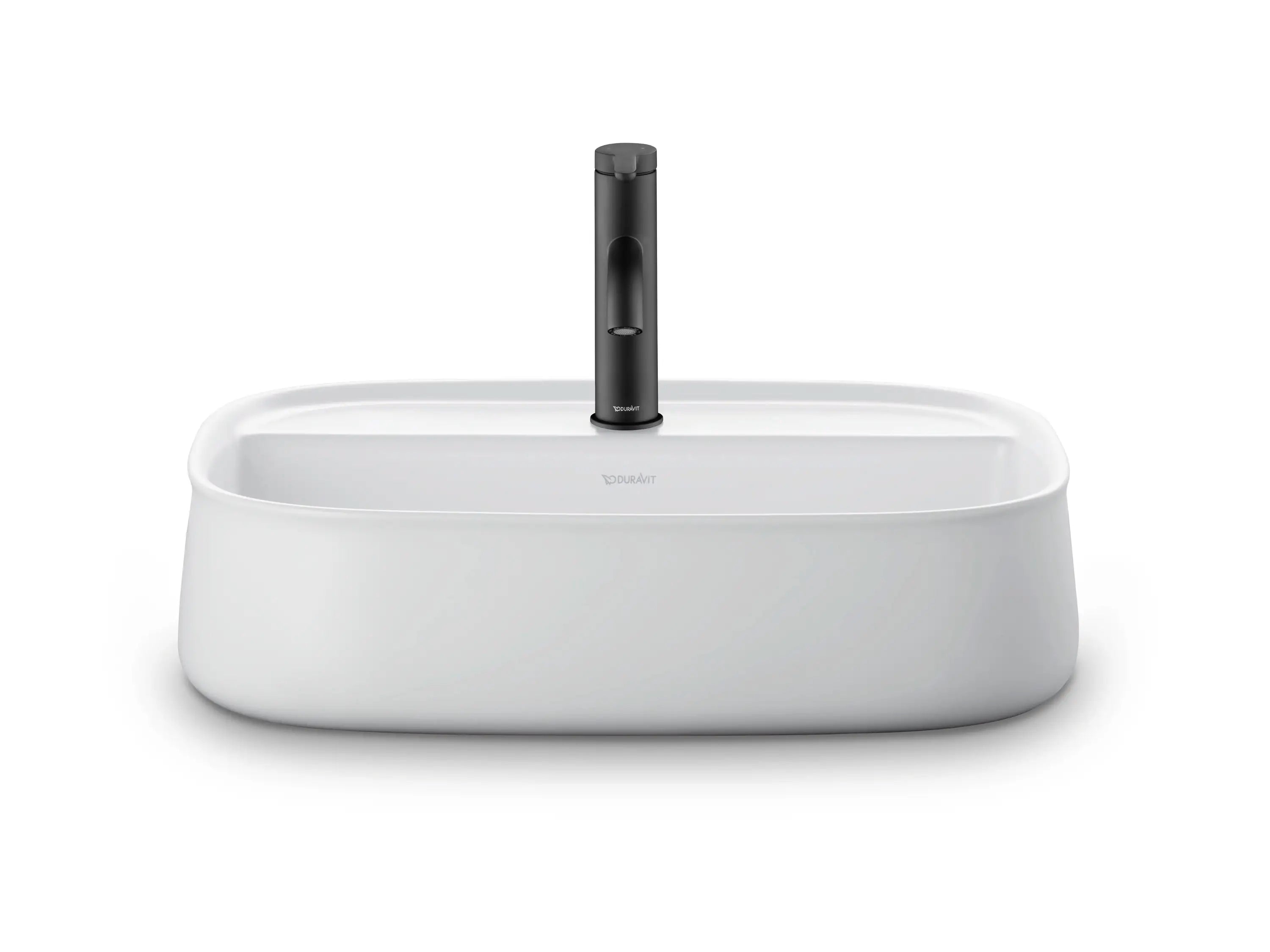 Duravit Zencha 21 5/8'' Rectangular Vessel Sink with Single Faucet Hole and