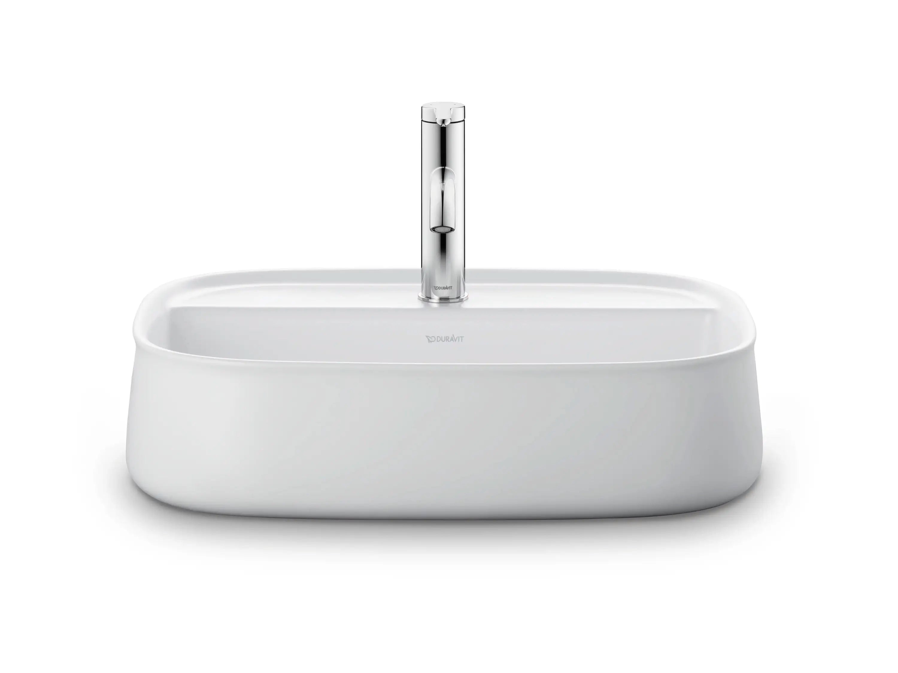 Duravit Zencha 21 5/8'' Rectangular Vessel Sink with Single Faucet Hole and