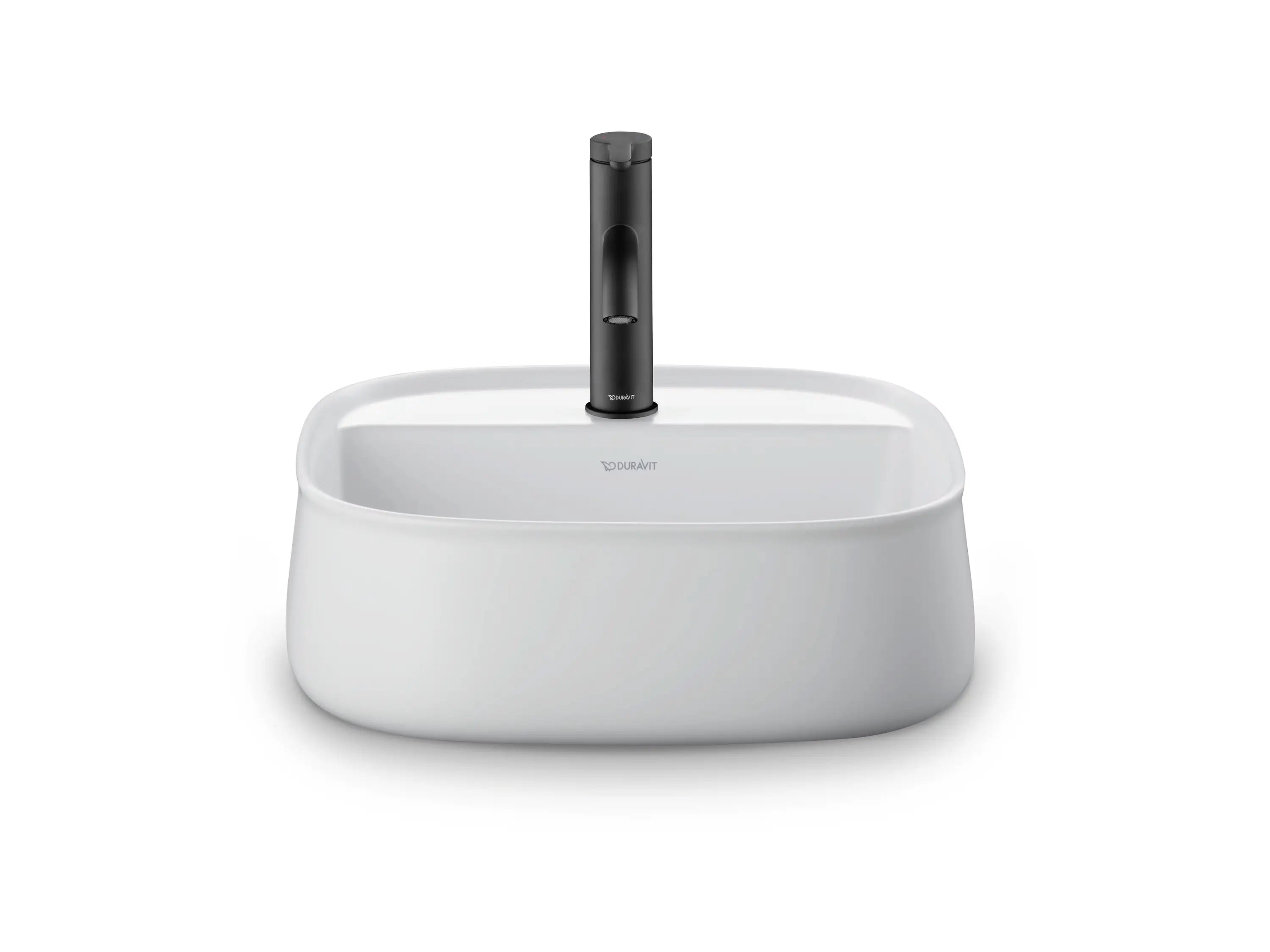 Duravit Zencha 16 1/2'' Rectangular Vessel Sink with Single Faucet Hole and