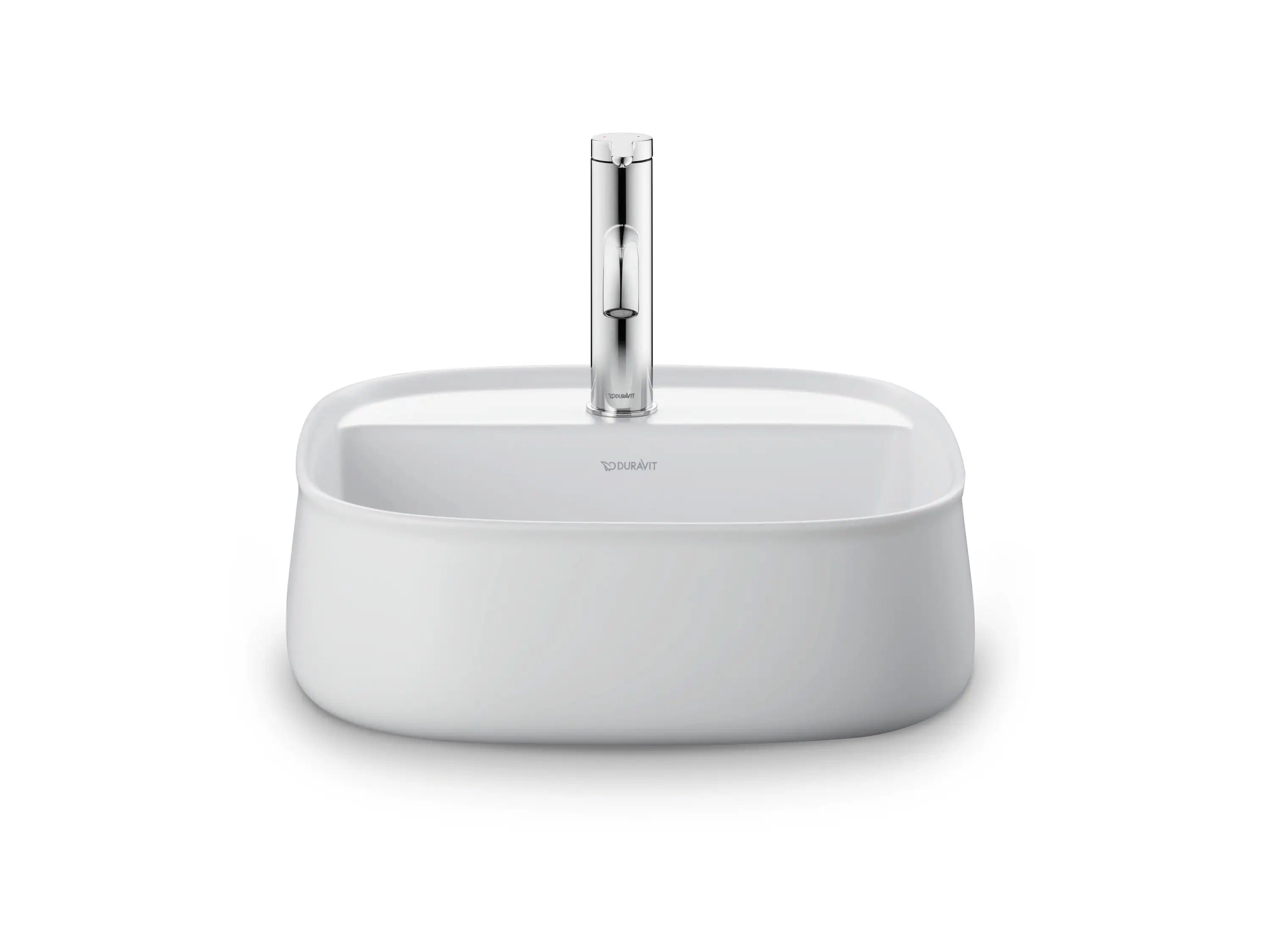 Duravit Zencha 16 1/2'' Rectangular Vessel Sink with Single Faucet Hole and