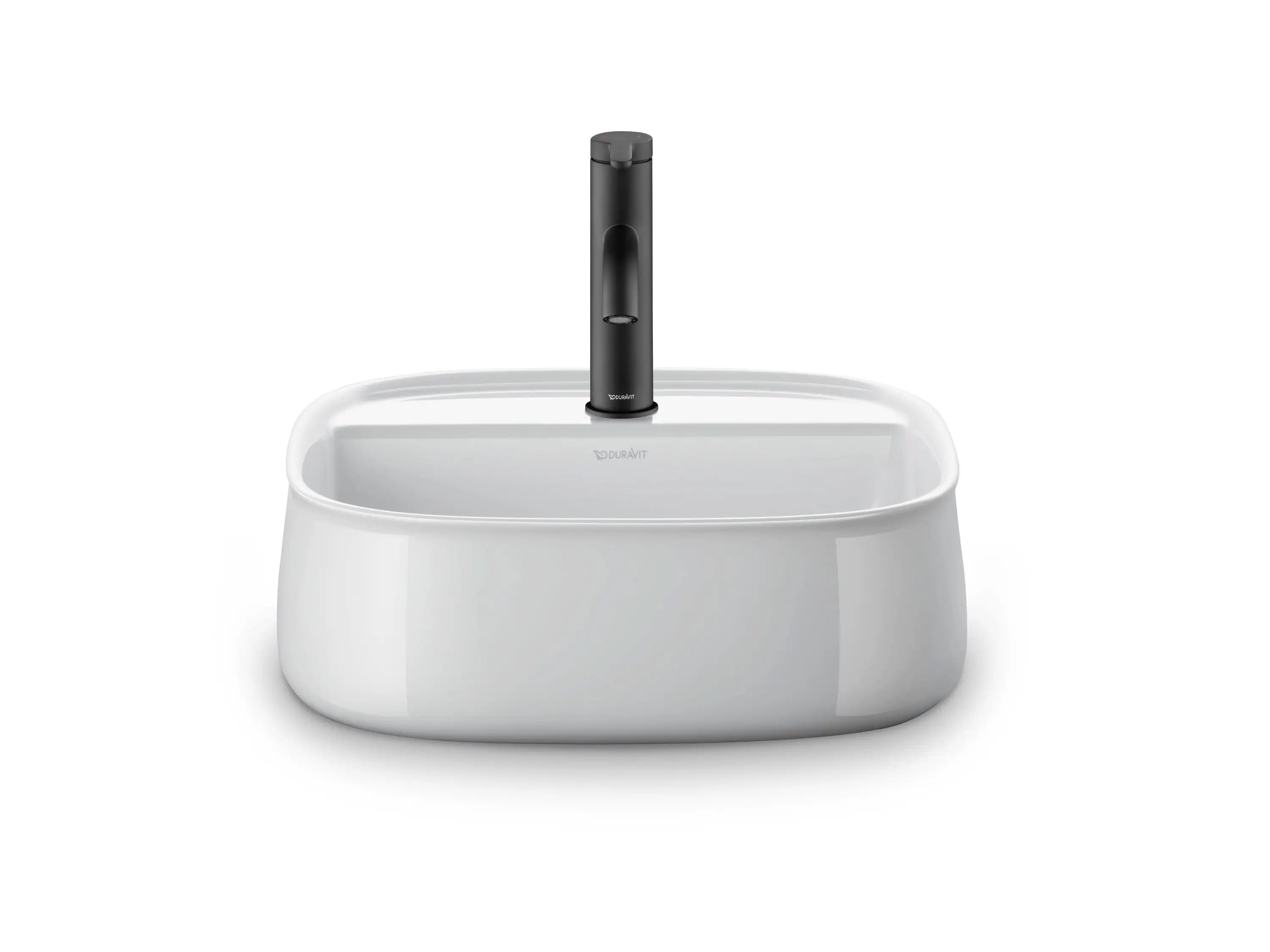 Duravit Zencha 16 1/2'' Rectangular Vessel Sink with Single Faucet Hole and