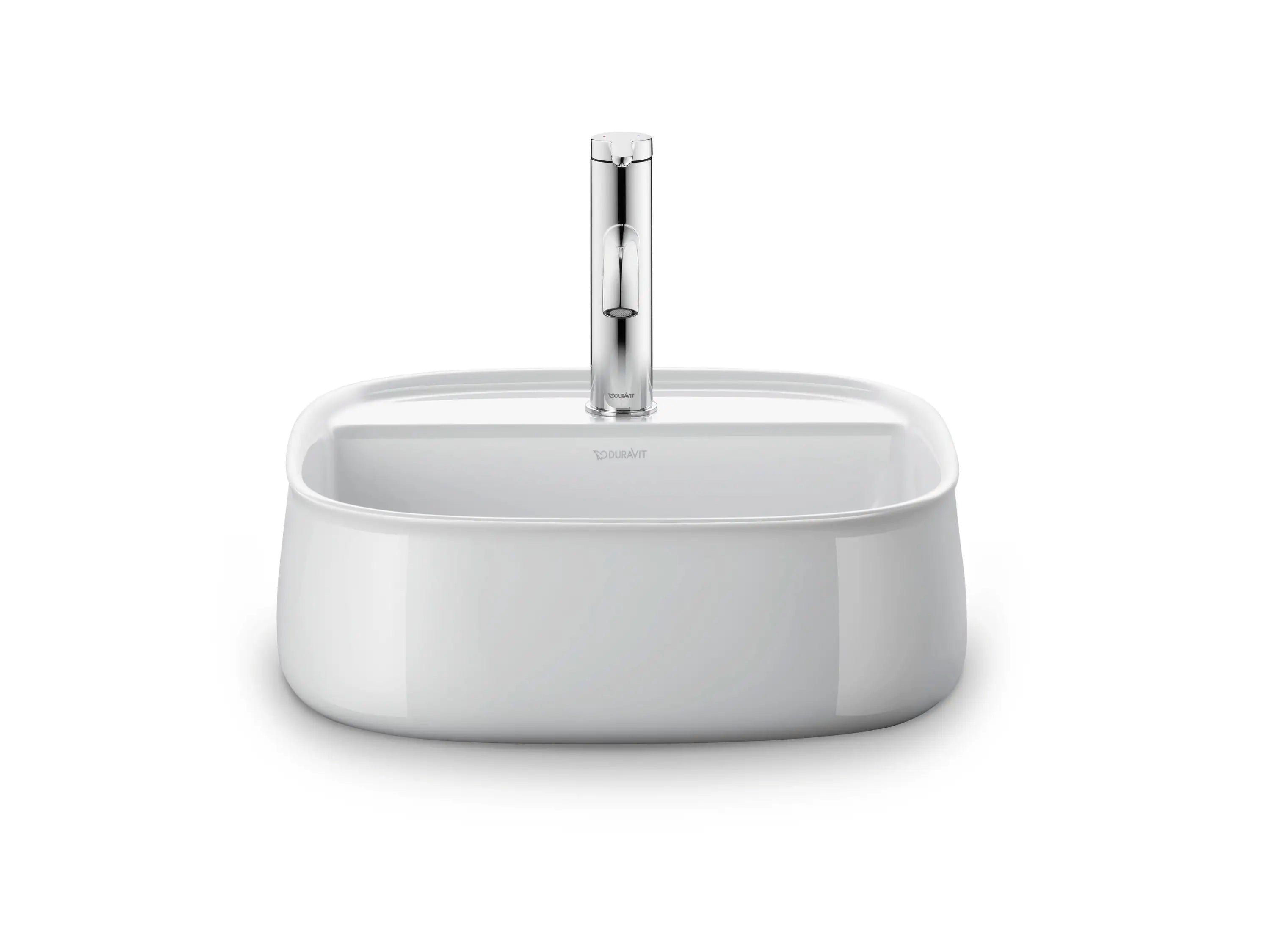 Duravit Zencha 16 1/2'' Rectangular Vessel Sink with Single Faucet Hole and