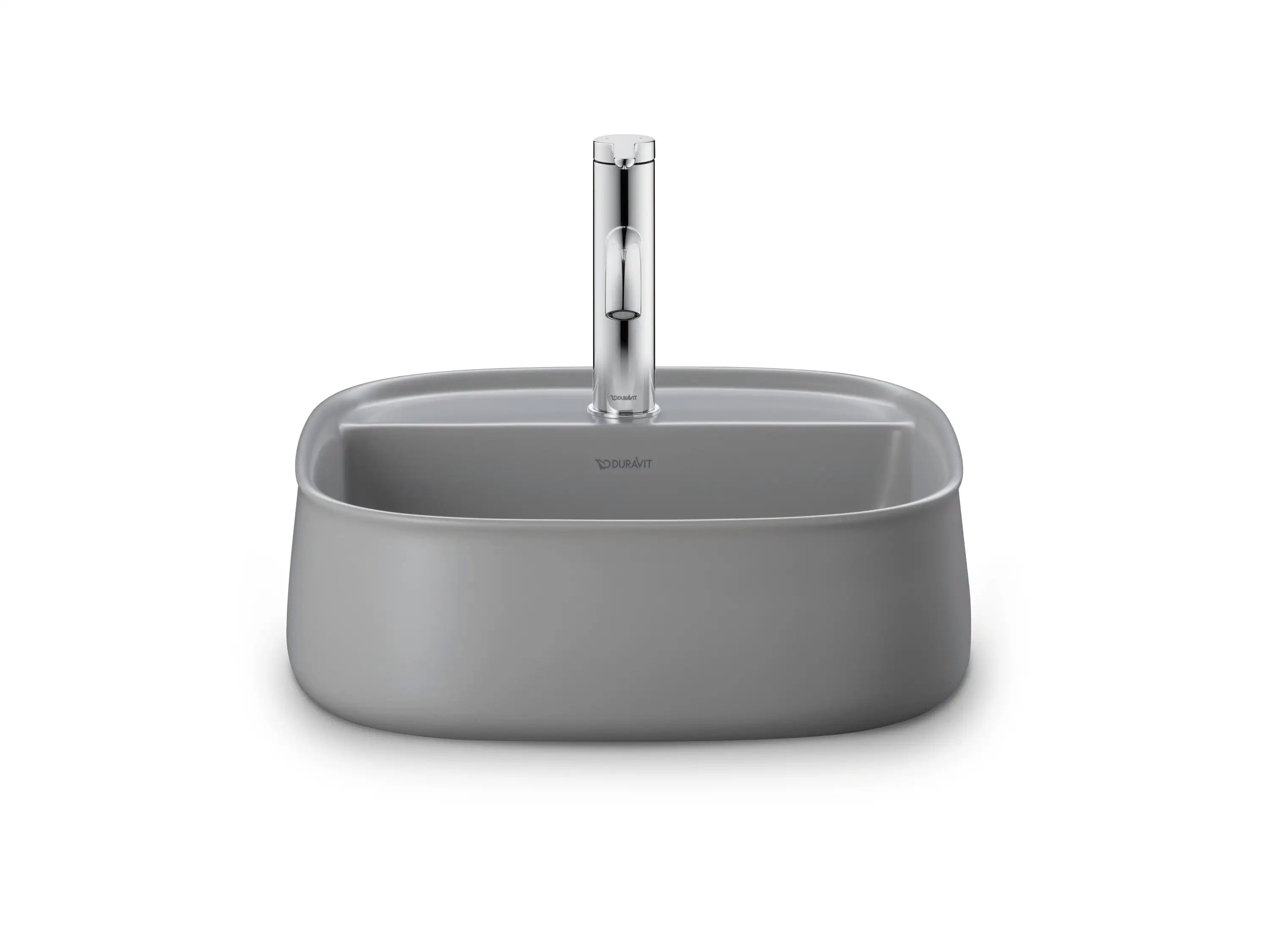 Duravit Zencha 16 1/2'' Rectangular Vessel Sink with Single Faucet Hole and
