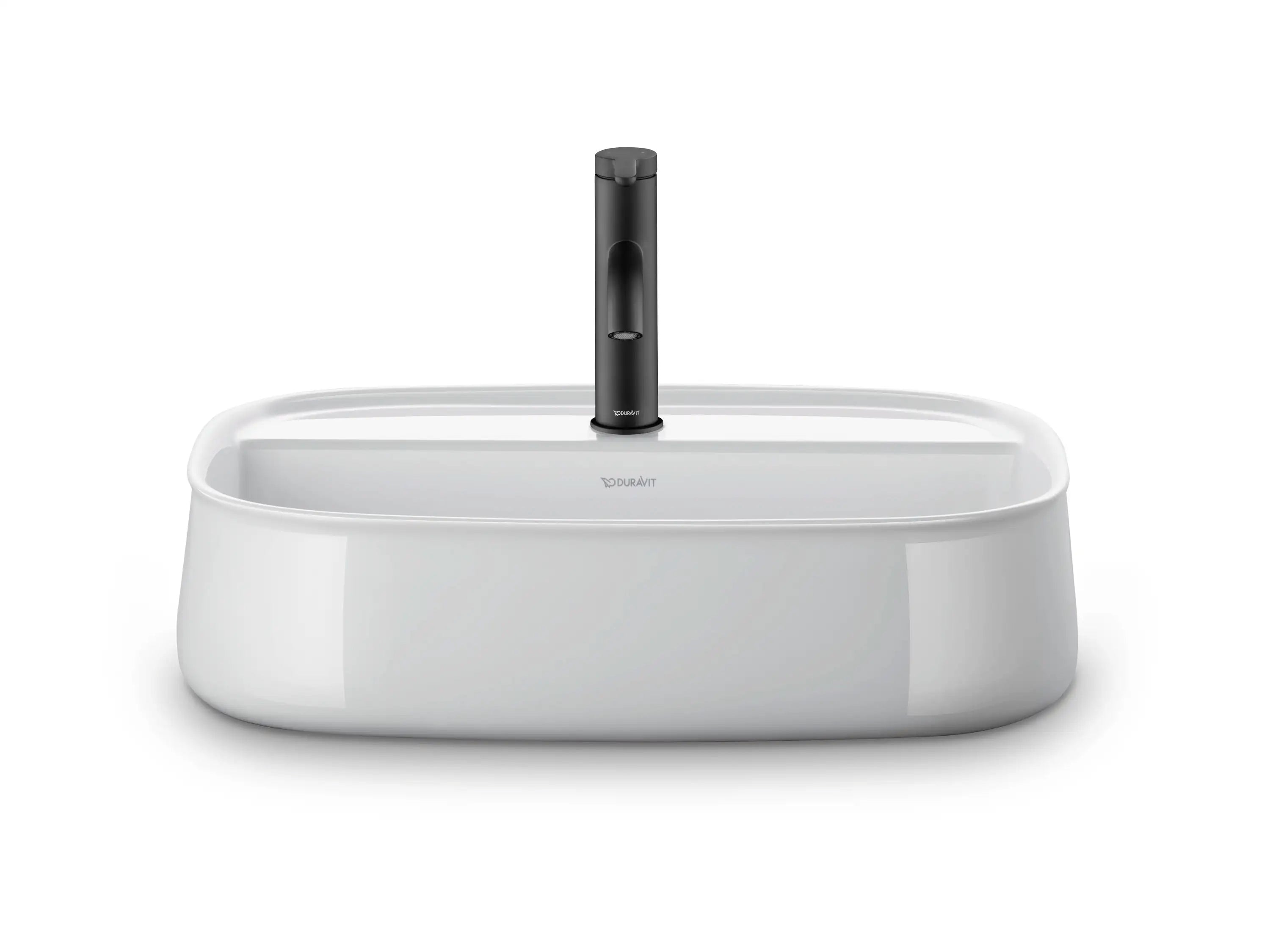 Duravit Zencha 21 5/8'' Rectangular Vessel Sink with Single Faucet Hole and