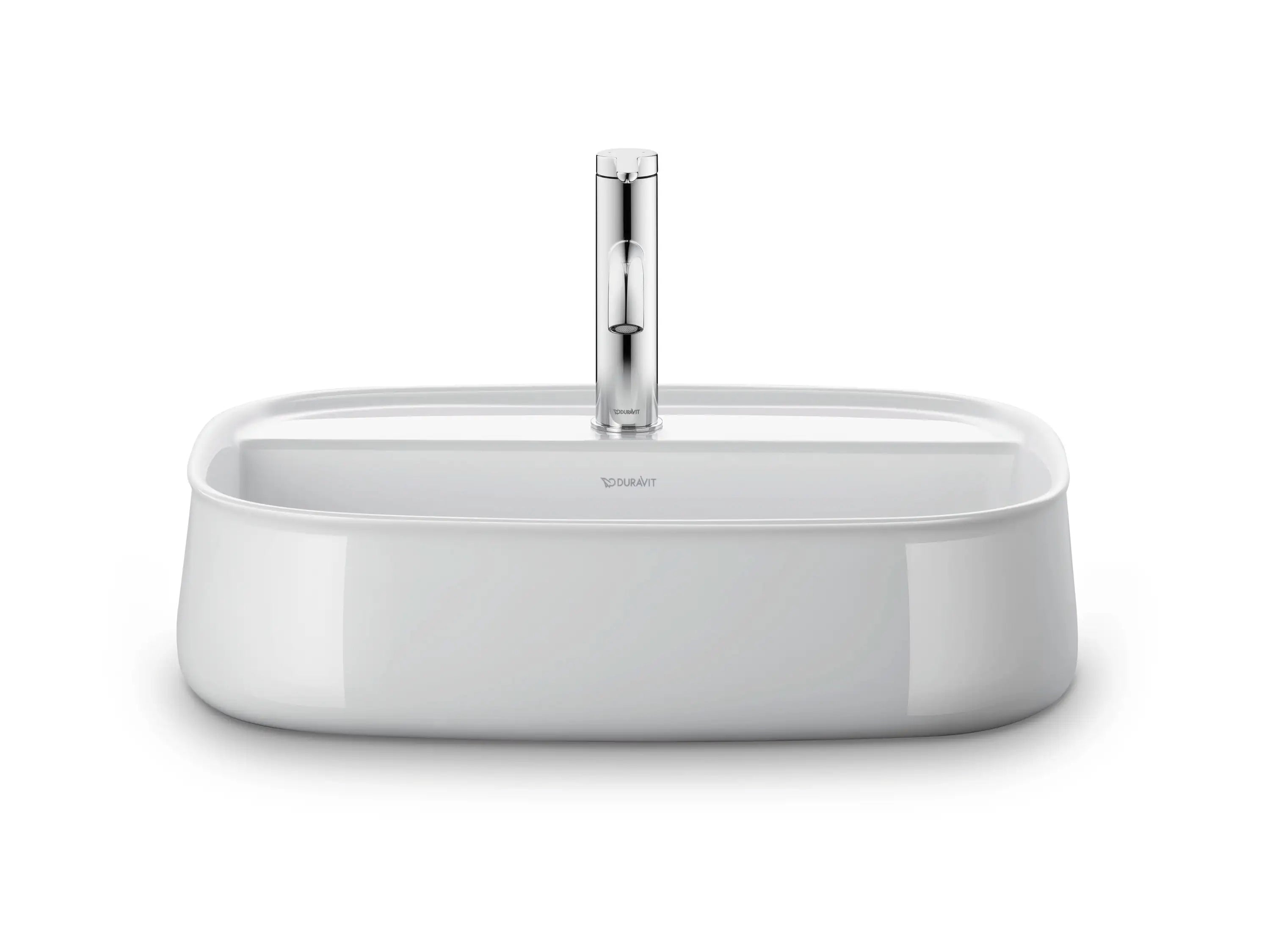 Duravit Zencha 21 5/8'' Rectangular Vessel Sink with Single Faucet Hole and
