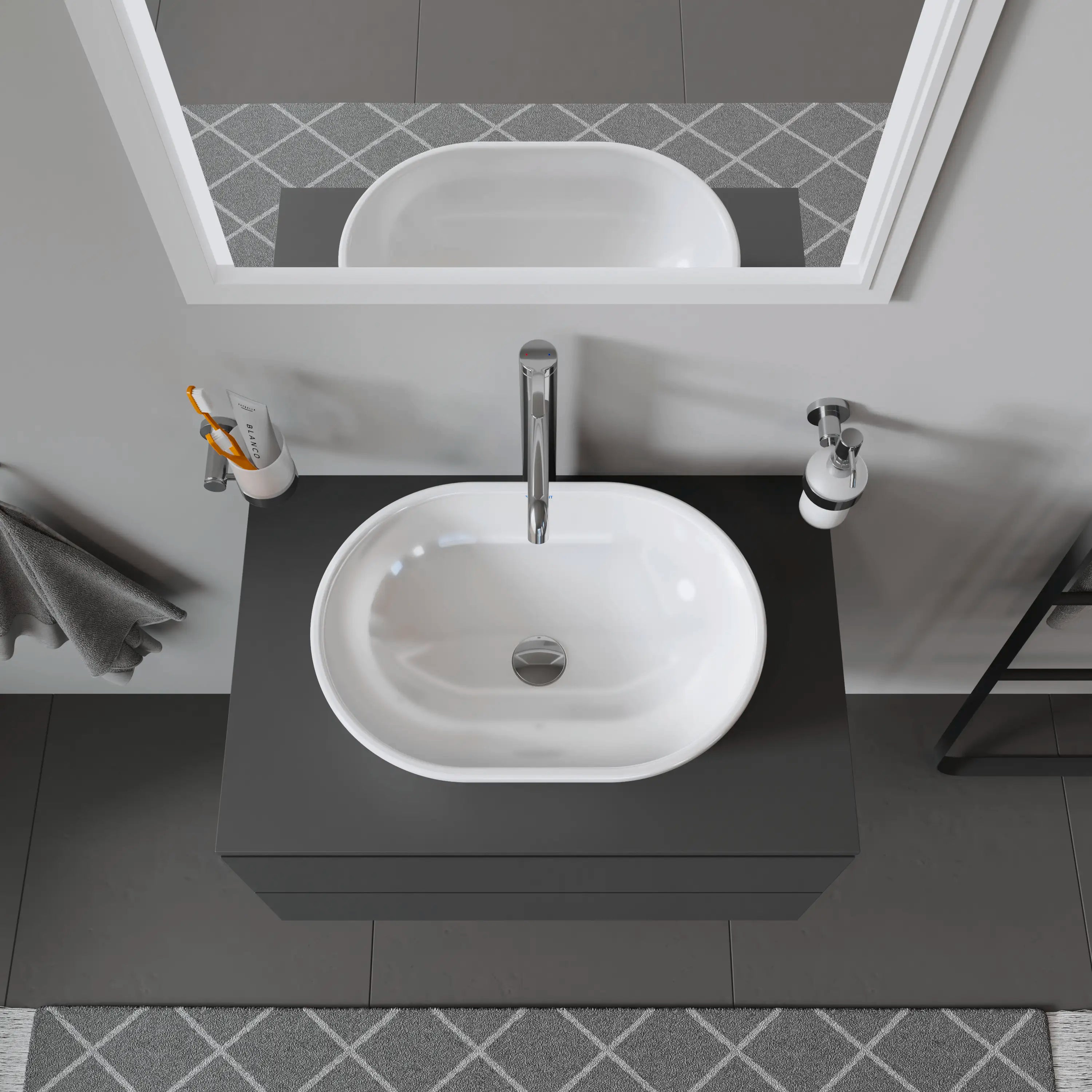 Duravit Design Classics 19 1/2'' Oval Vessel Sink in White with Overflow