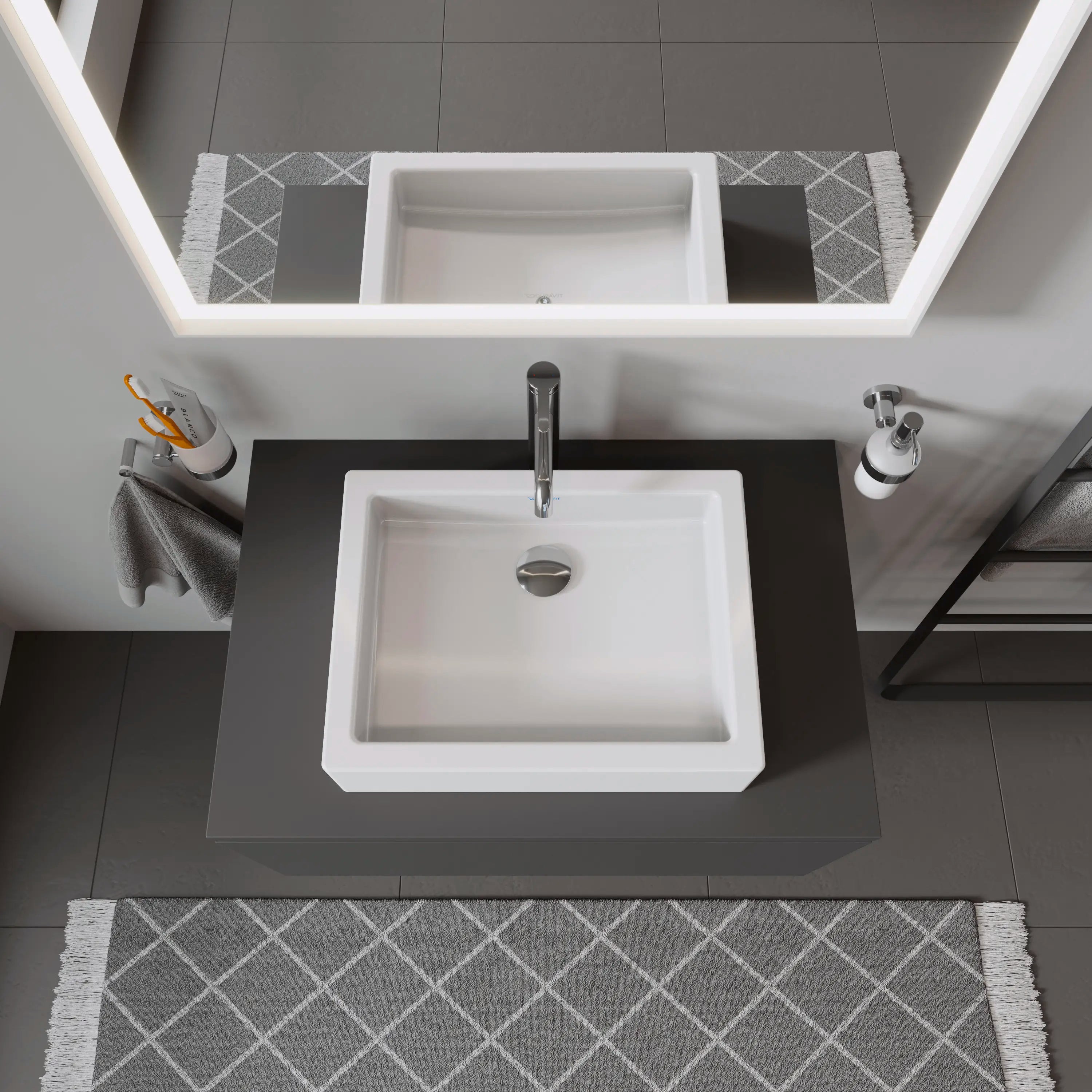 Duravit Vero 19 5/8'' Rectangular Vessel Sink in White