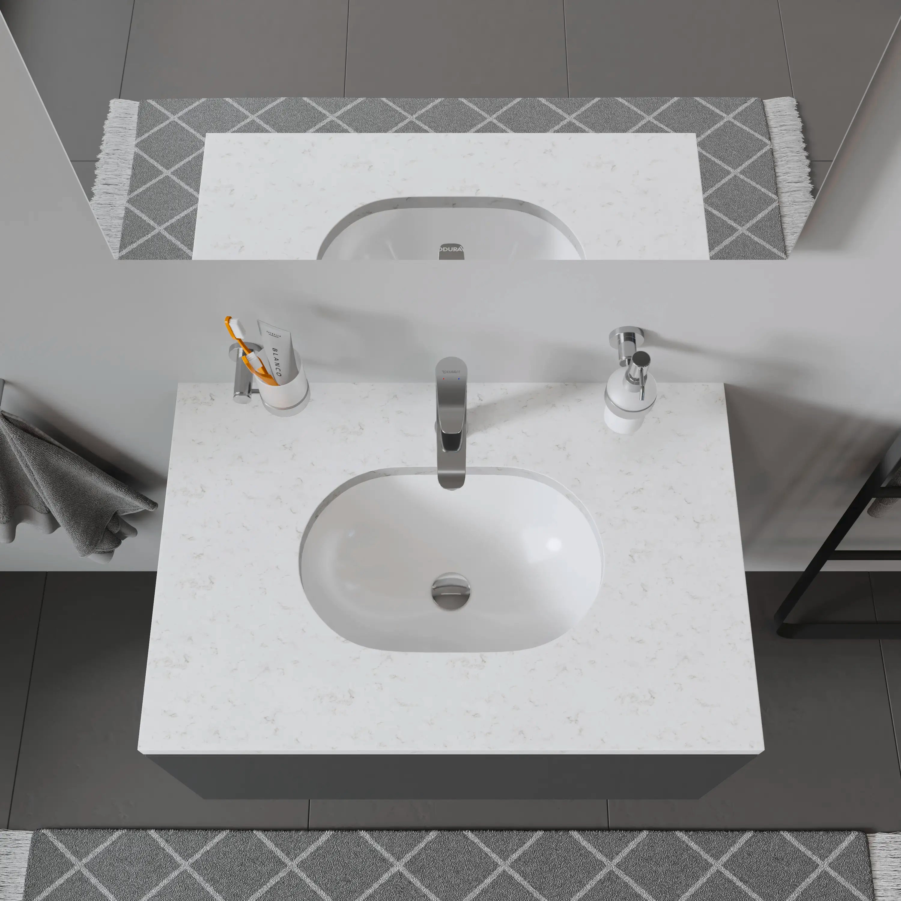 Duravit Design Classics 16 7/8'' Oval Undermount Sink in White with Overflow
