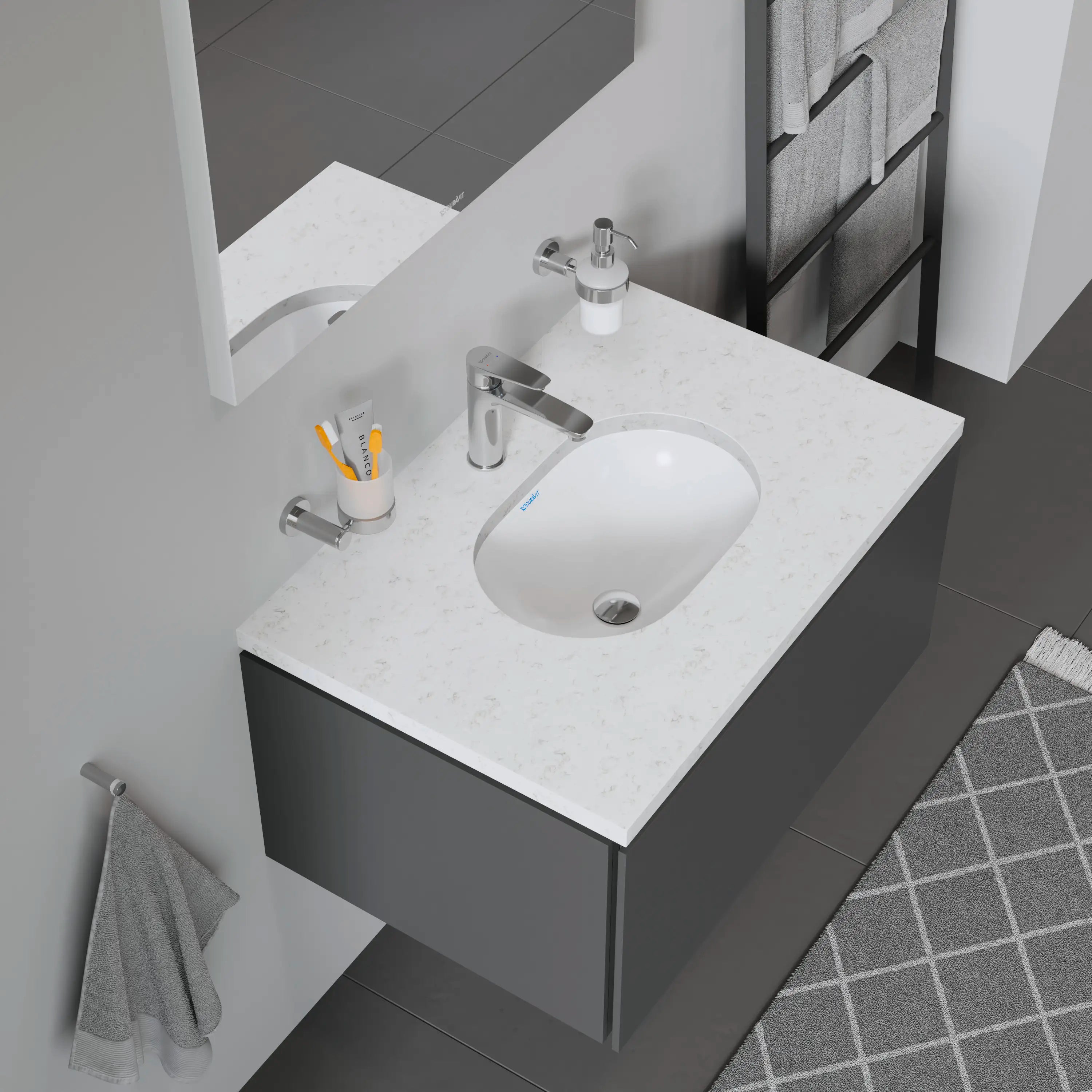 Duravit Design Classics 16 7/8'' Oval Undermount Sink in White with Overflow