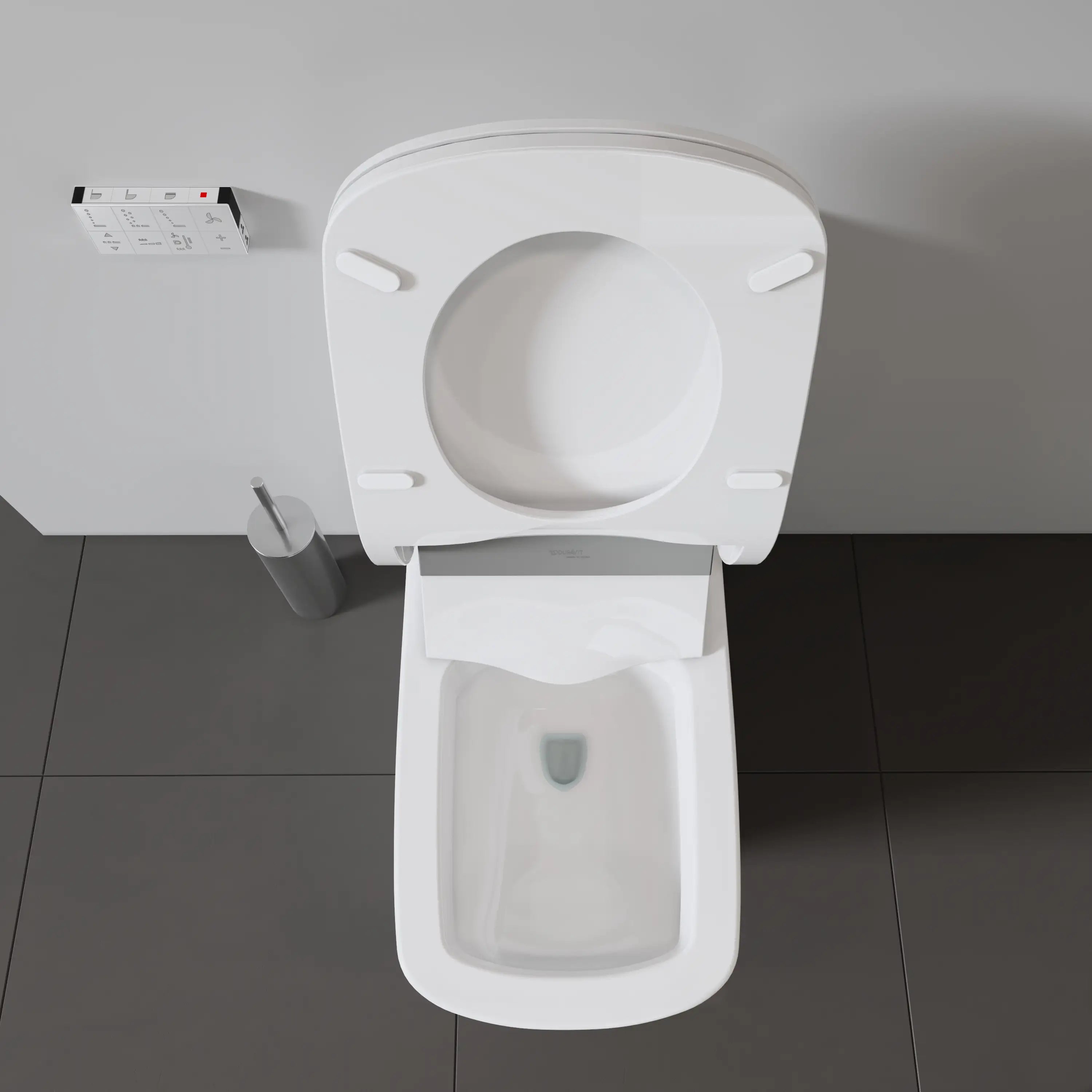 Duravit DuraStyle 1.32/0.92 GPF Dual Flush Elongated Toilet Bowl in White