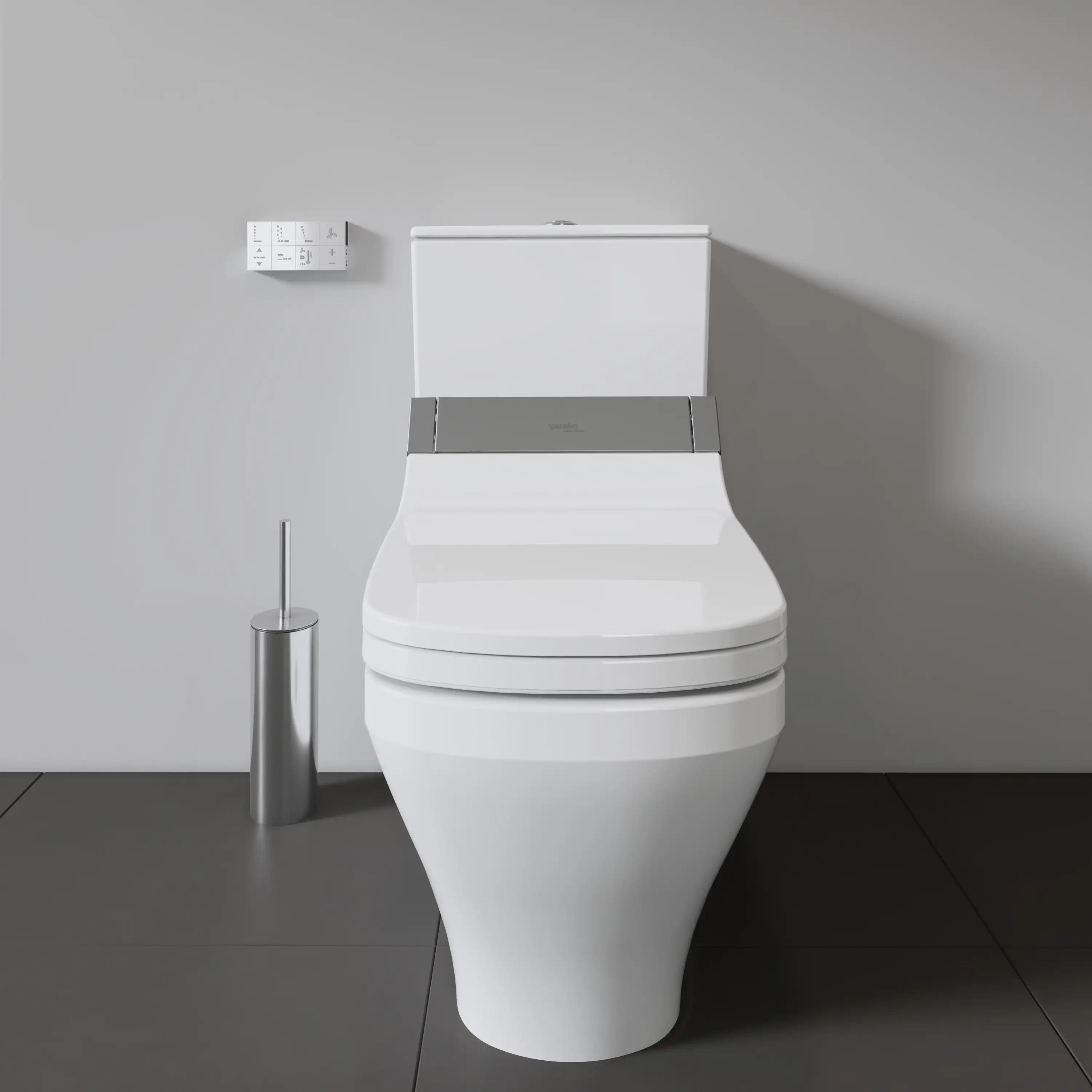 Duravit DuraStyle 1.28 GPF Single Flush Toilet Tank in White with Top Push Button Flush