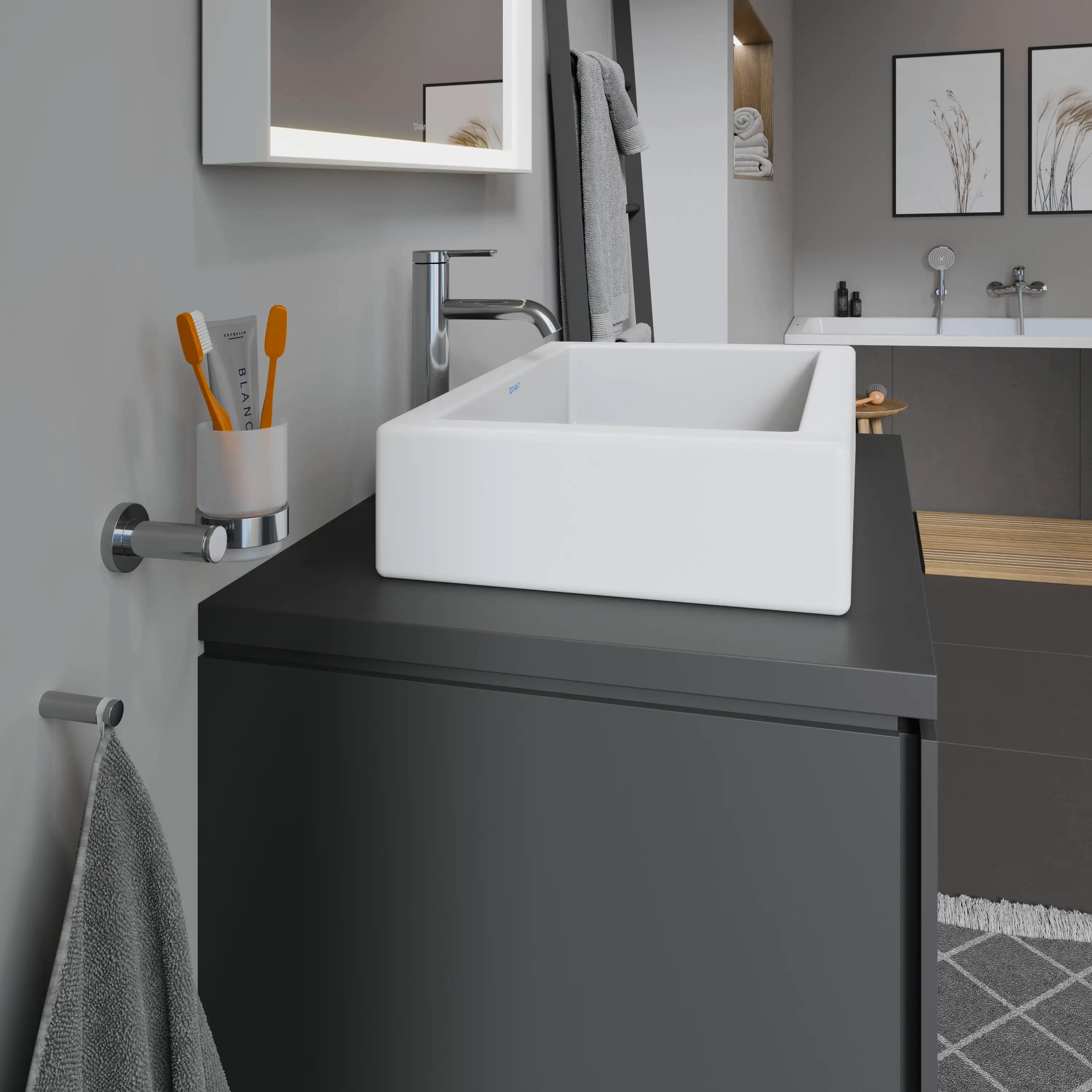 Duravit Vero 23 5/8'' Rectangular Vessel Sink in White