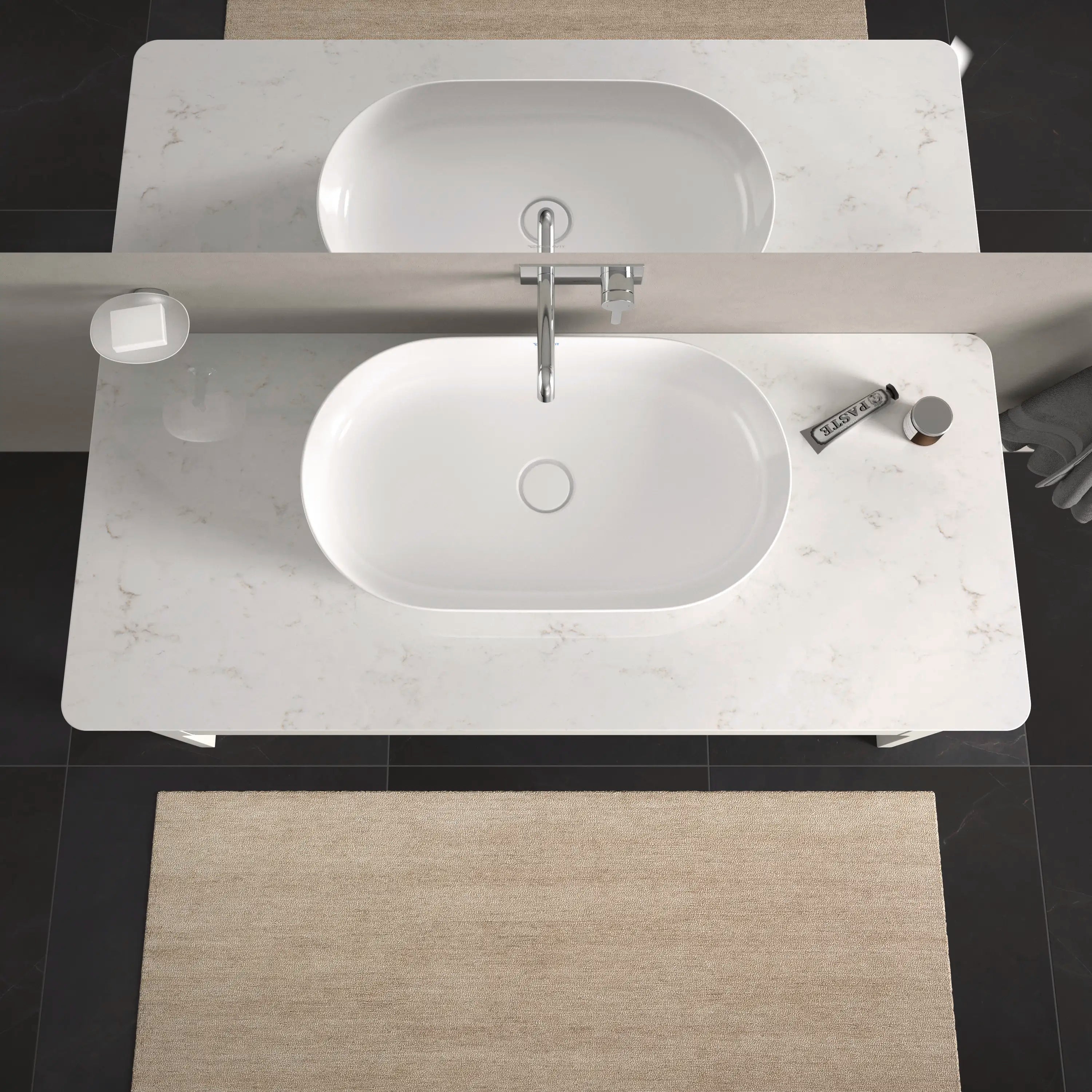Duravit Luv 27 1/8'' Oval Vessel Sink in White