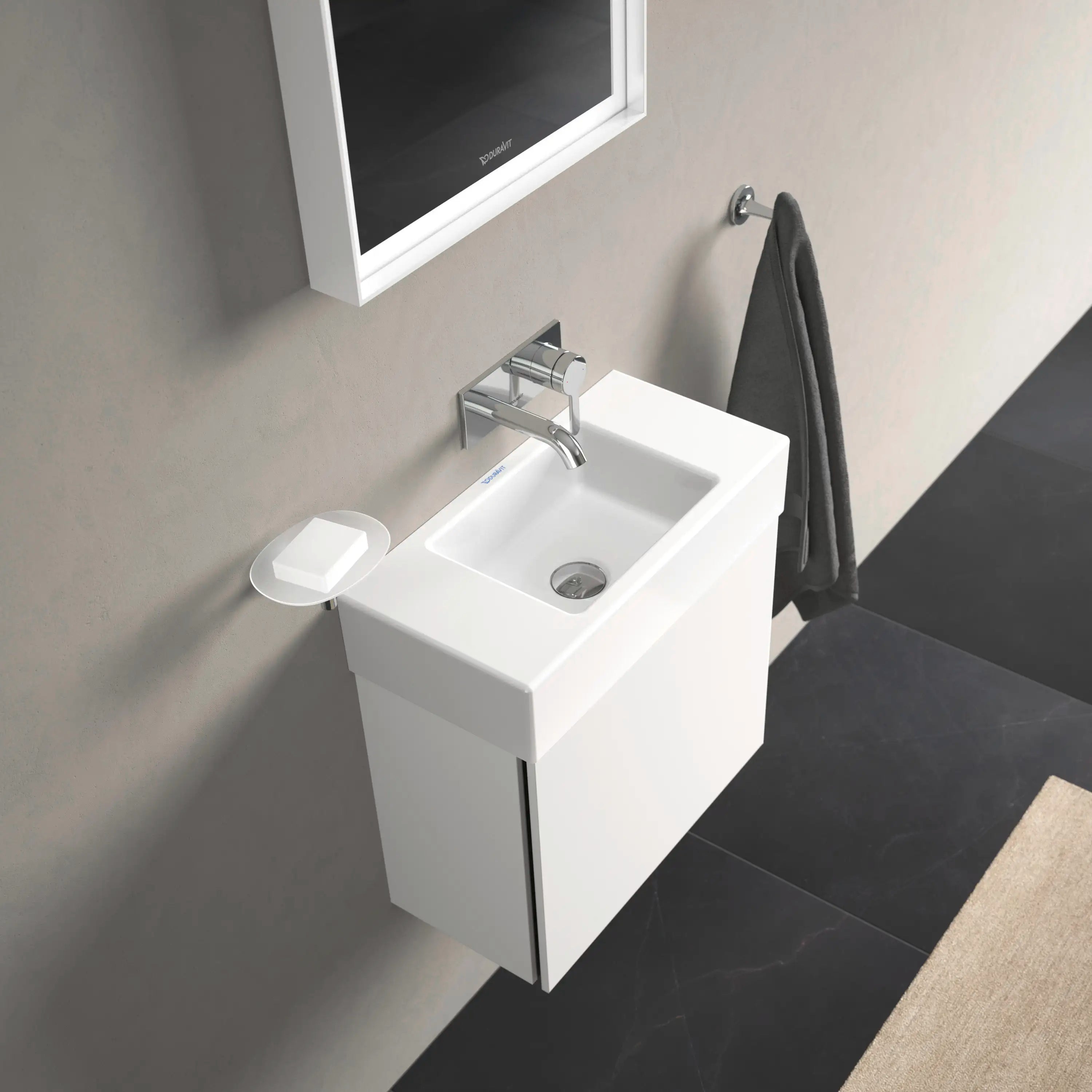 Duravit Vero 19 5/8'' Rectangular Wall Mounted Sink in White