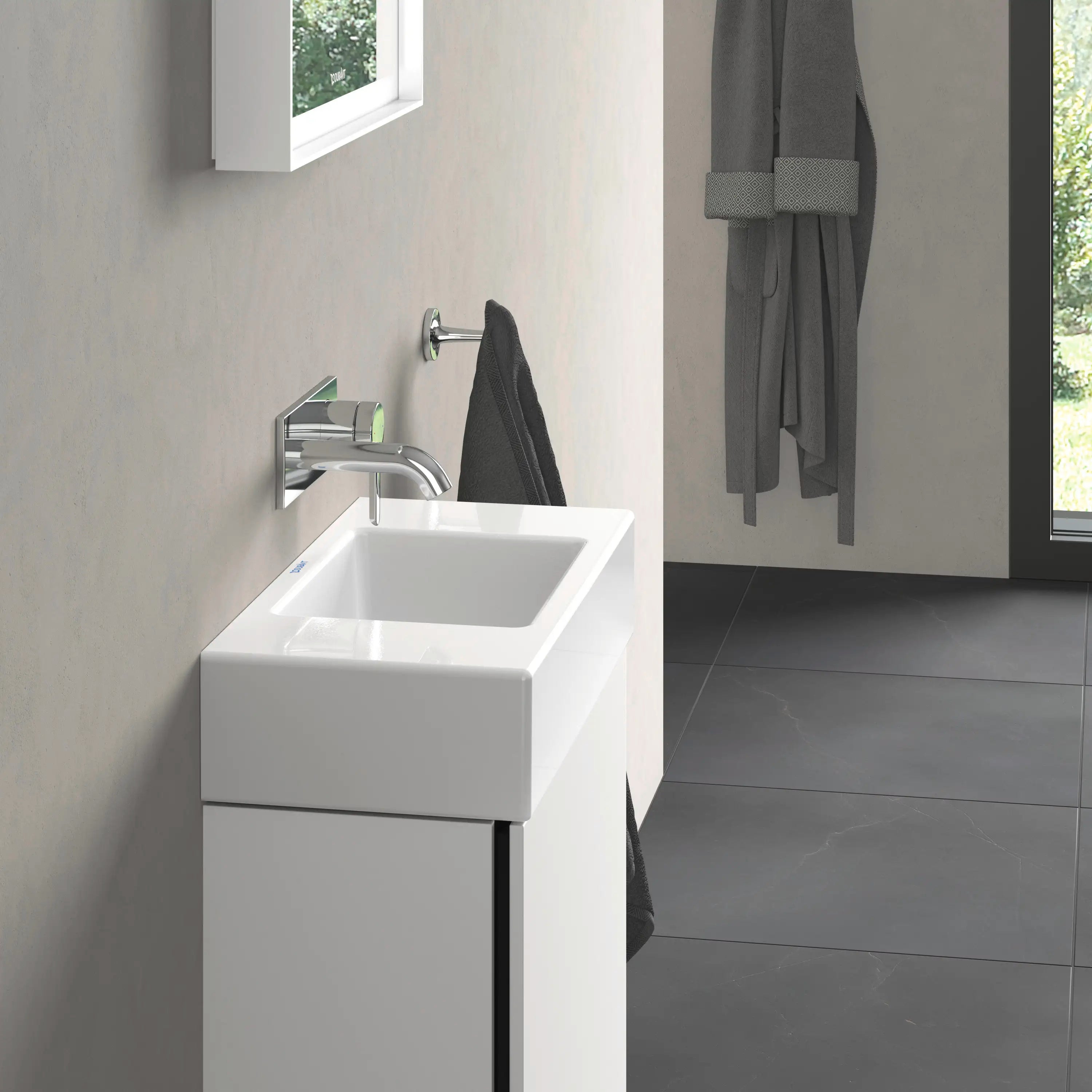 Duravit Vero 19 5/8'' Rectangular Wall Mounted Sink in White