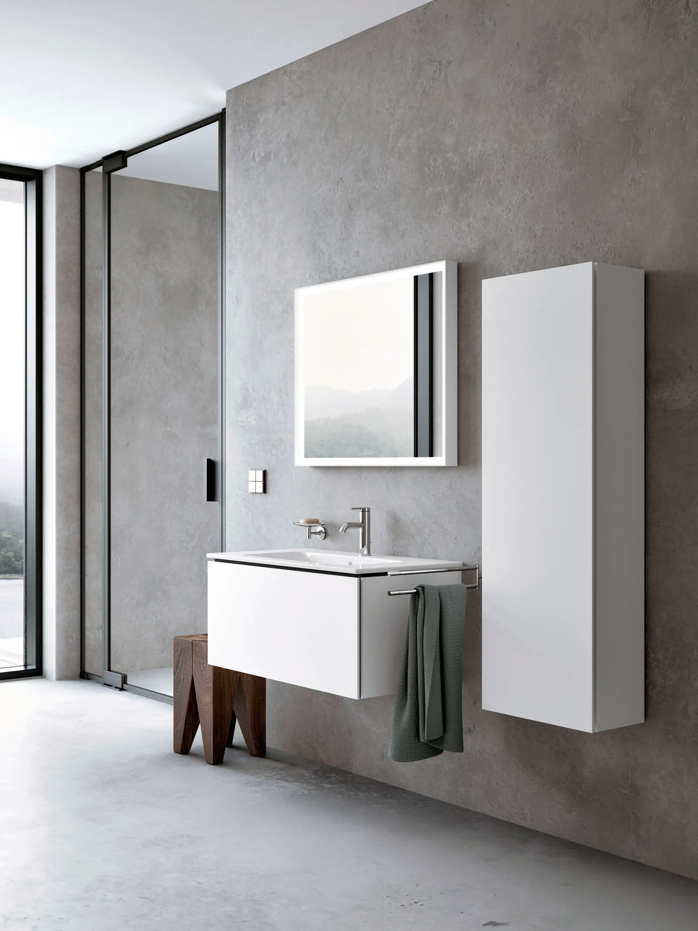 Duravit L-Cube 19 5/8'' x 52'' Wall Mount Linen Cabinet