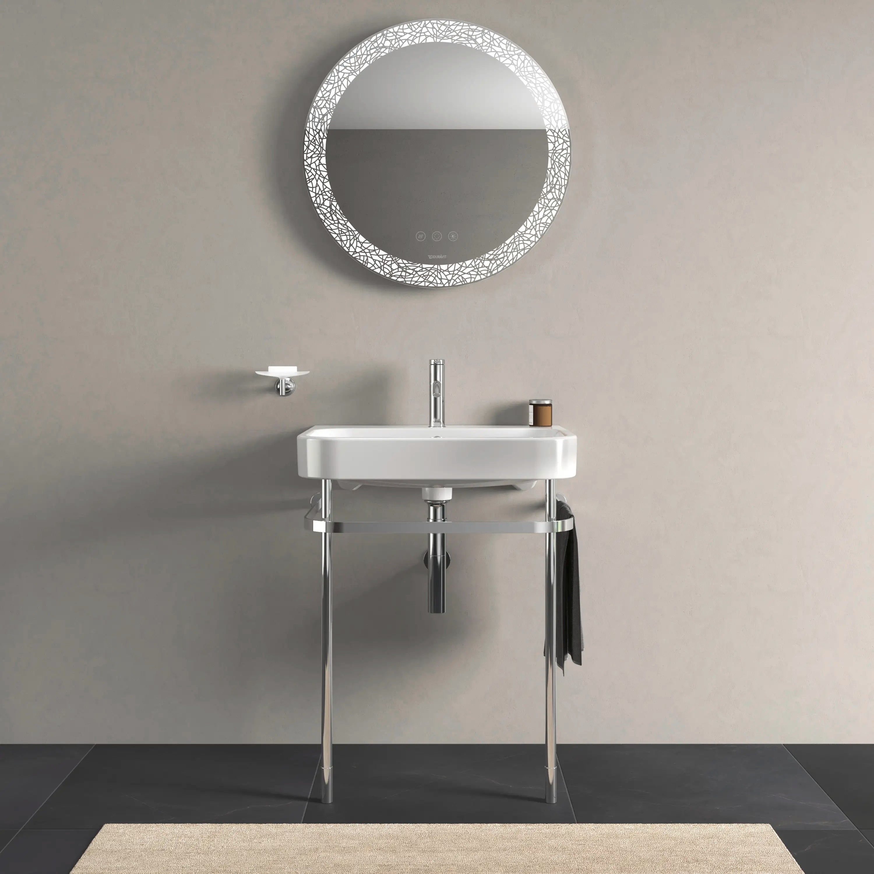 Duravit Happy D.2 24 3/4'' x 19 3/8'' Console in Chrome