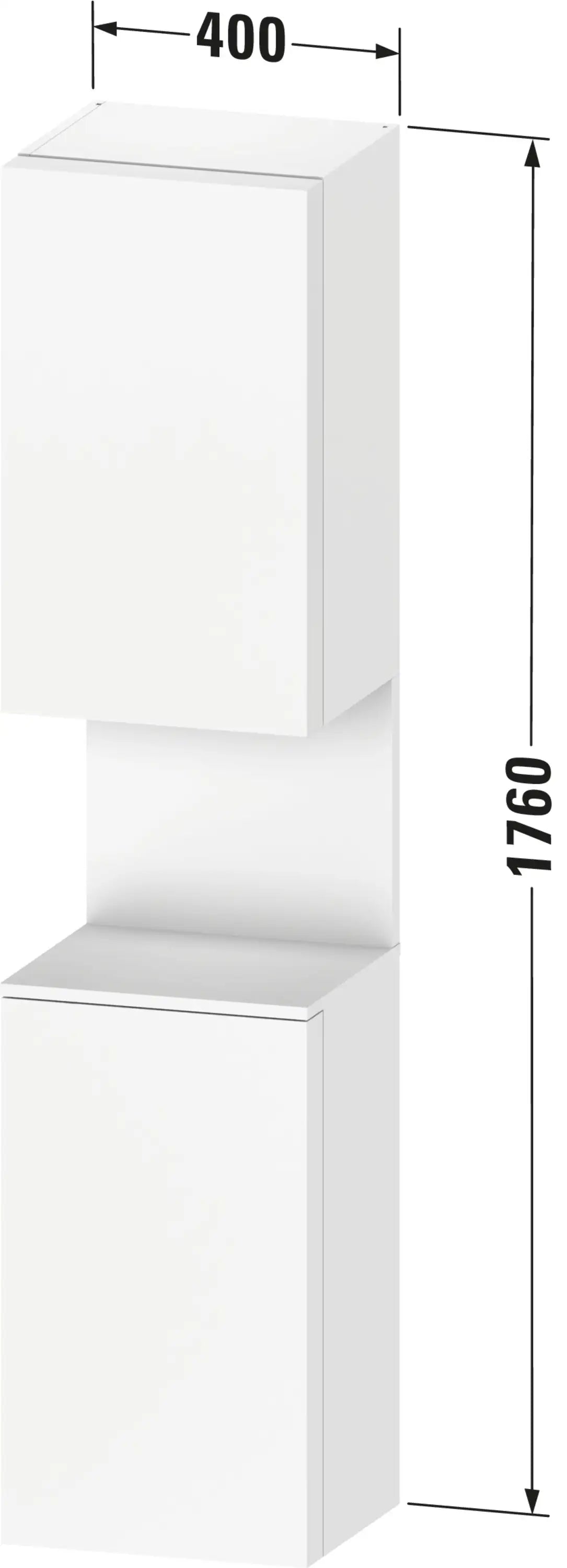 Duravit Qatego 15 3/4'' x 69 1/4'' Linen Cabinet