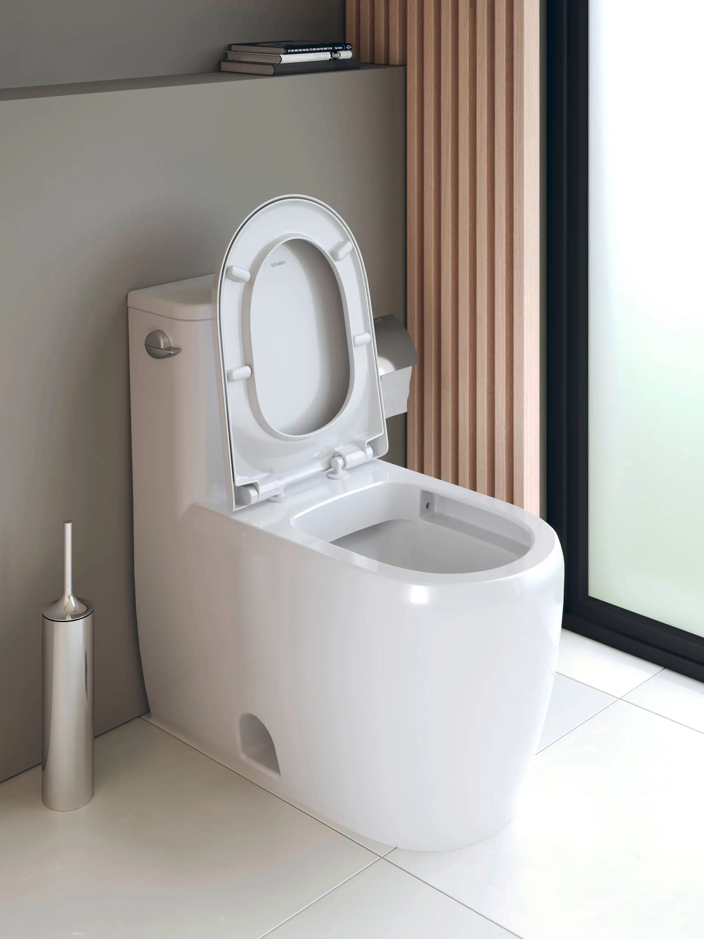 Duravit Qatego Elongated Slow Close Toilet Seat in White