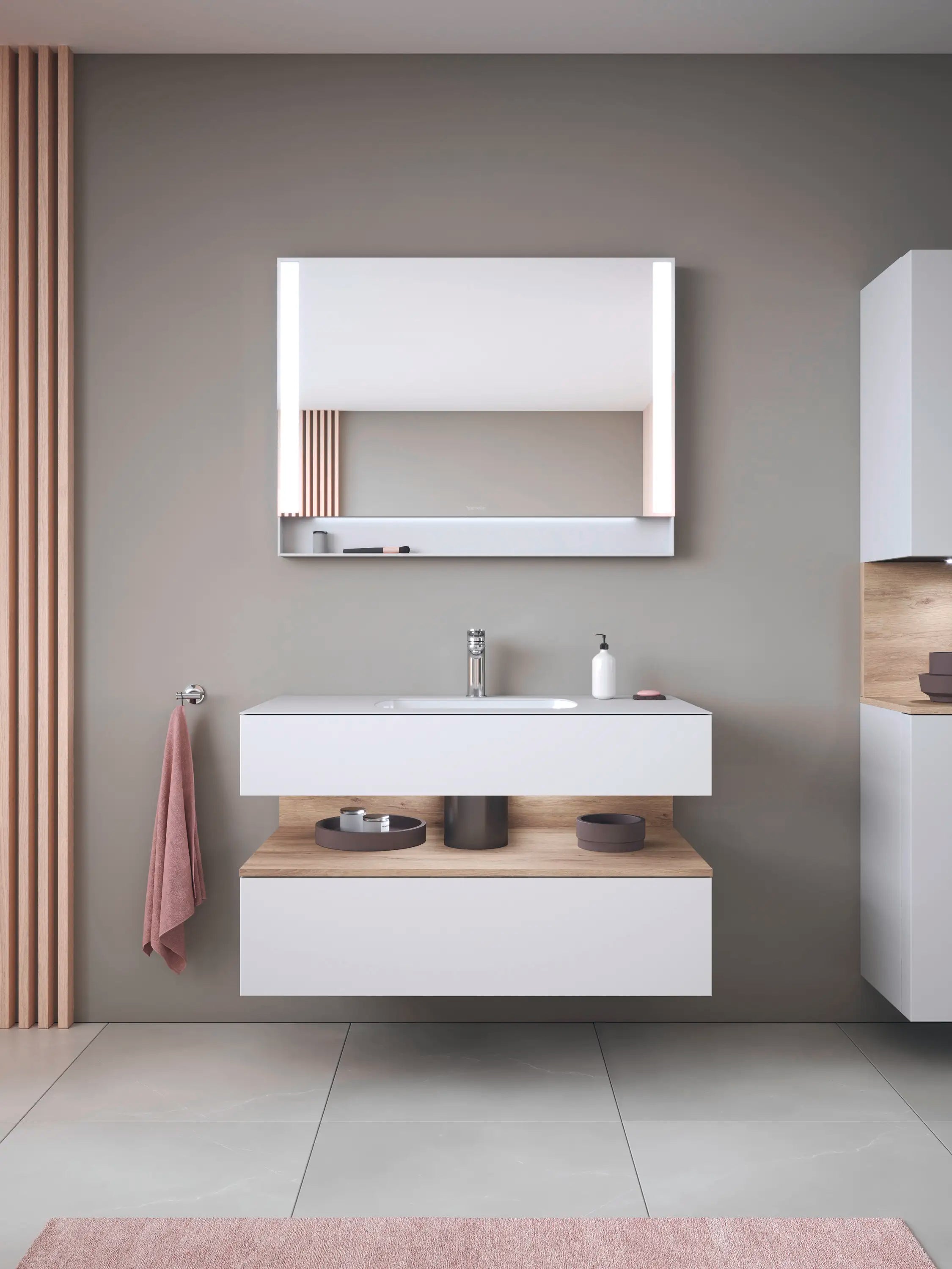 Duravit Qatego 18 7/8'' Rectangular Undermount Sink in White with Overflow