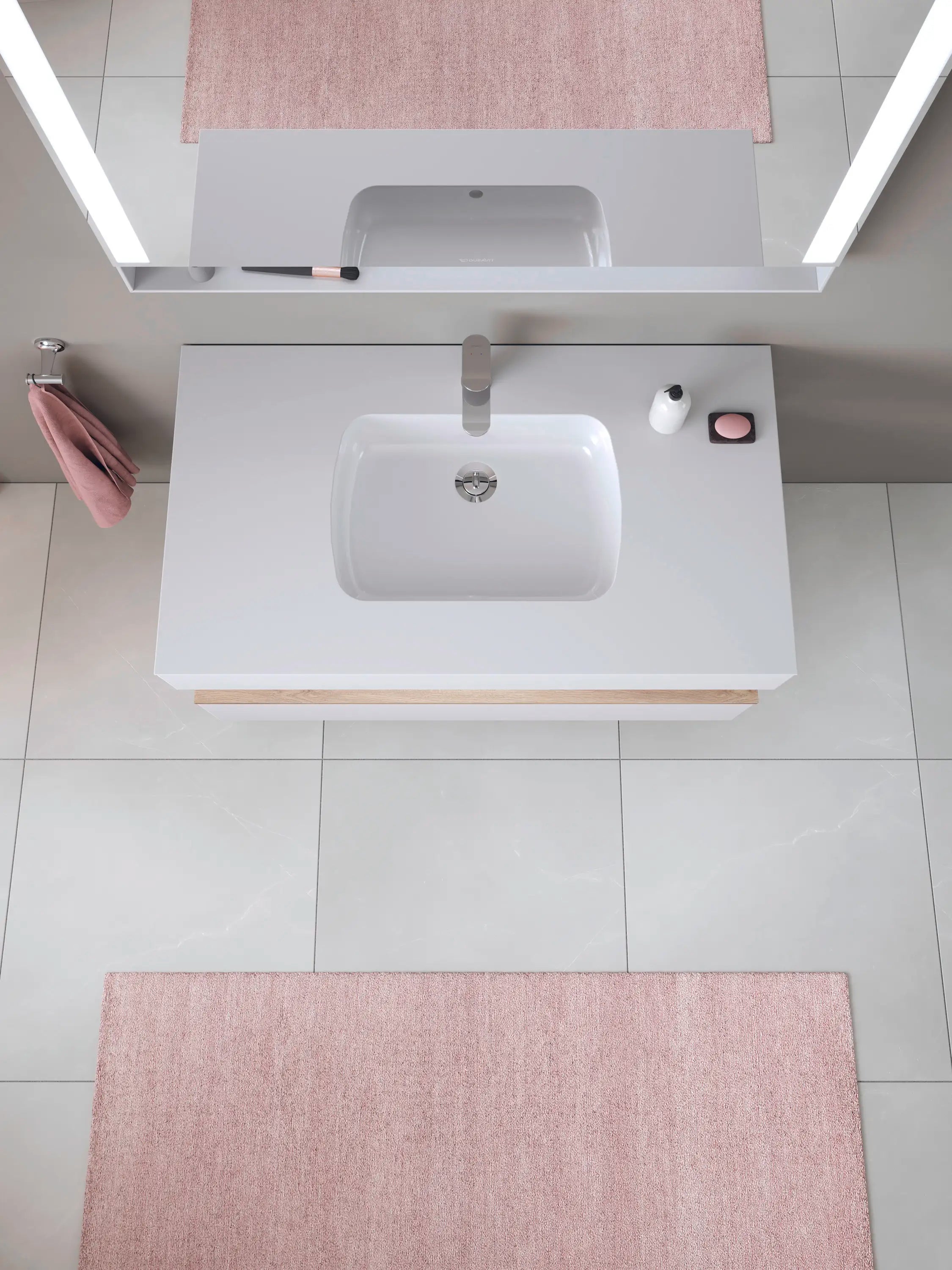 Duravit Qatego 18 7/8'' Rectangular Undermount Sink in White with Overflow
