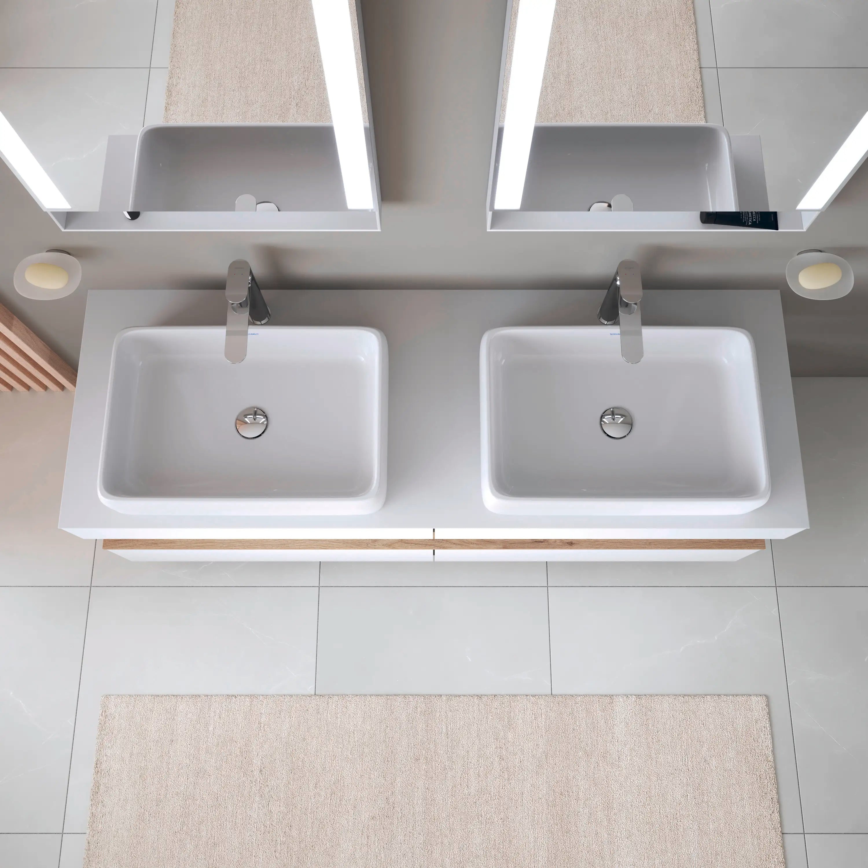 Duravit Qatego 23 5/8'' Rectangular Vessel Sink in White