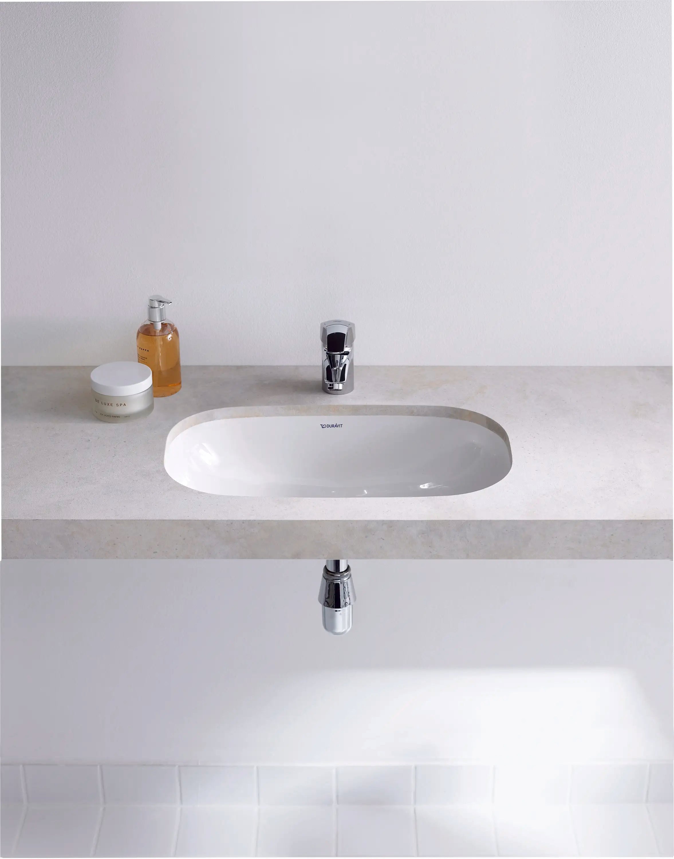 Duravit D-Code 22'' Rectangular Undermount Sink in White with Overflow