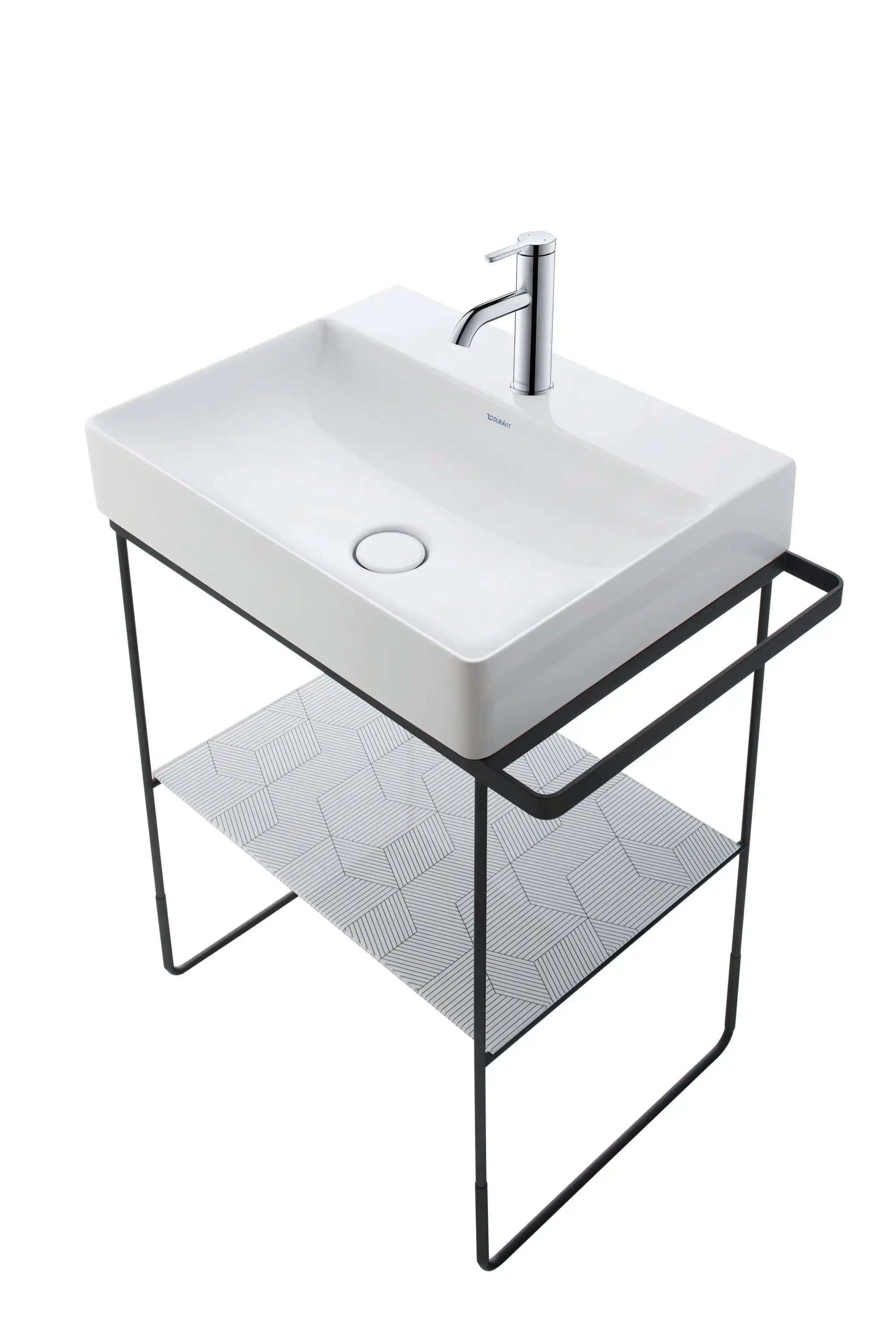 Duravit DuraSquare 19 5/8'' Rectangular Wall Mounted Sink in White with Single Faucet Hole and
