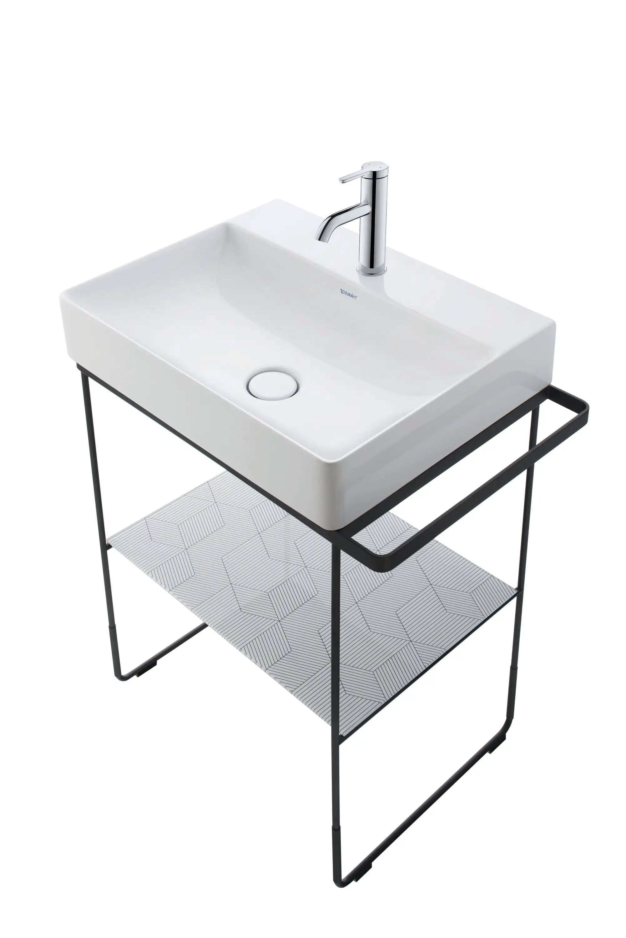 Duravit DuraSquare 19 5/8'' Rectangular Wall Mounted Sink in White with Single Faucet Hole and