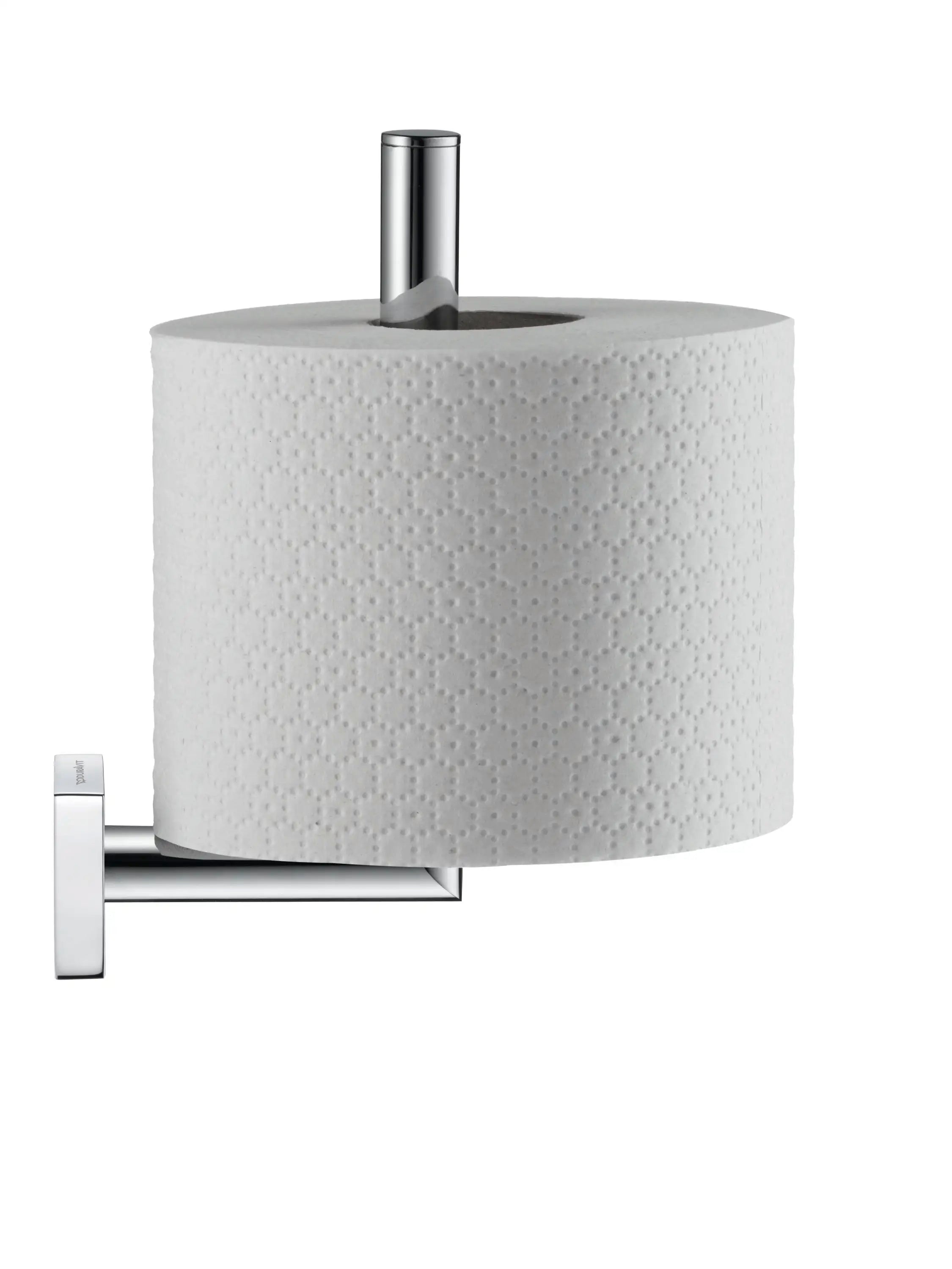 Duravit Karree Single Roll Toilet Paper Holder in Chrome
